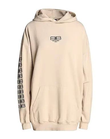 Balenciaga o1bcso1str1224 Small Fit Hodie in Beige/Black Size US L / EU 52-54 / 3 - 1 Thumbnail
