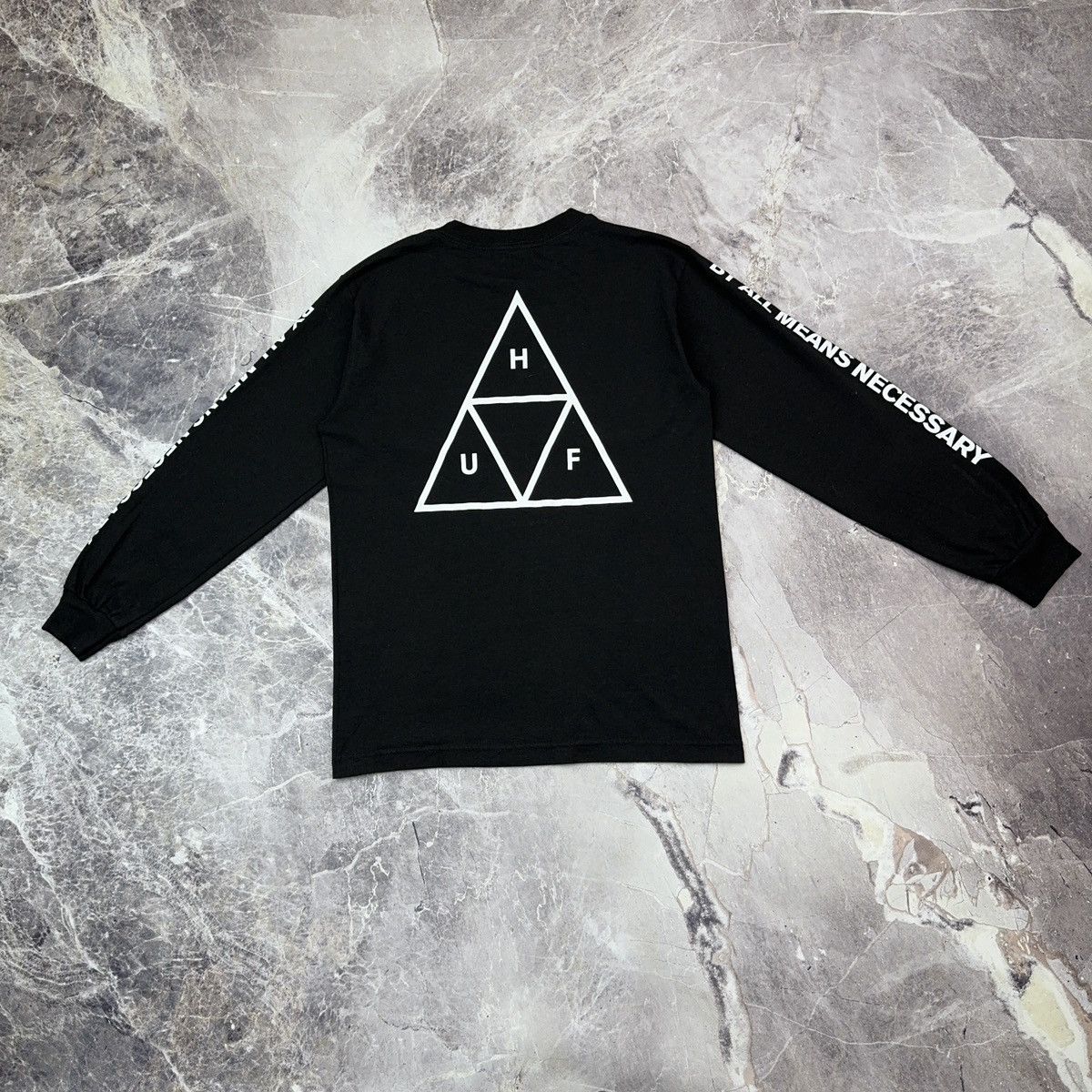 Huf Huf Longsleeve T shirt Skater Sk8 Streetwear Black 90s S Size US S / EU 44-46 / 1 - 7 Thumbnail