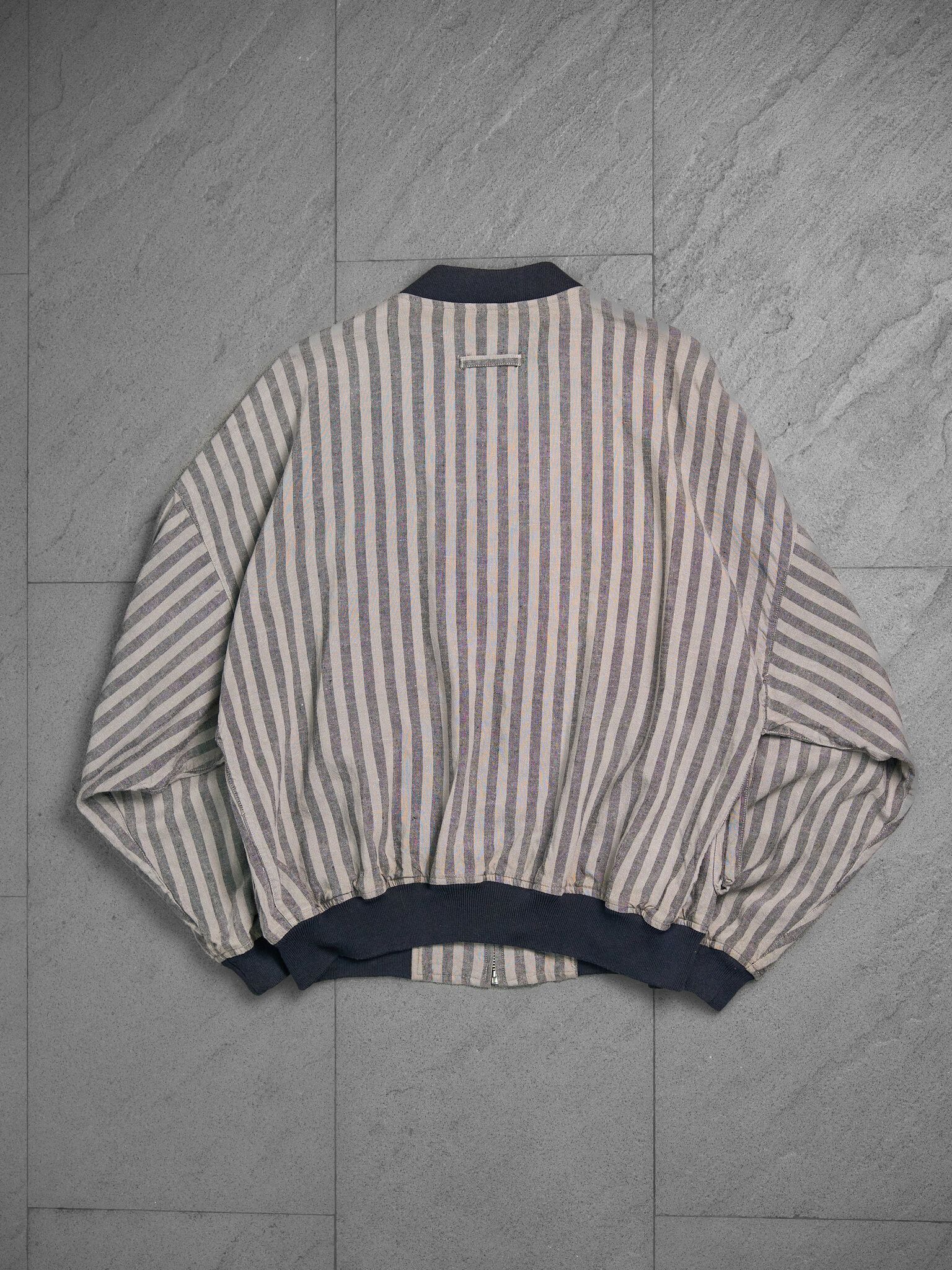 Jean Paul Gaultier Vintage Jean Paul Gaultier Nouvelle Cuisine Stripe Bomber Size US M / EU 48-50 / 2 - 9 Thumbnail
