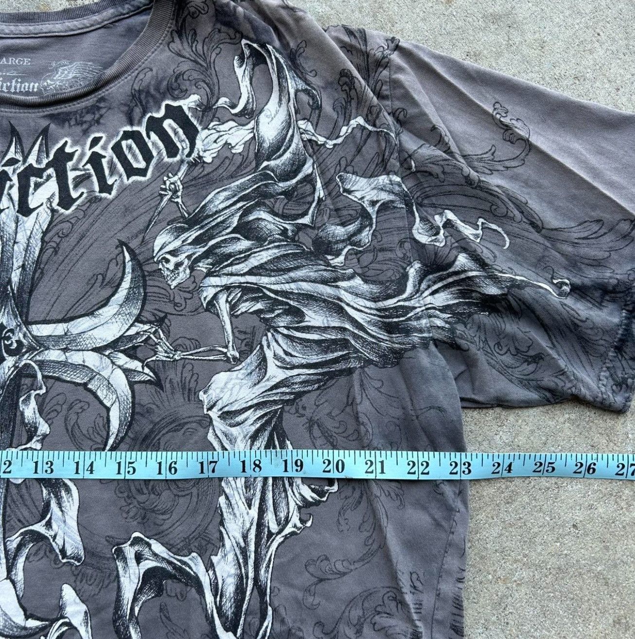 Affliction Grunge Cybergoth Winged Affliction Tee Size US XL / EU 56 / 4 - 4 Thumbnail