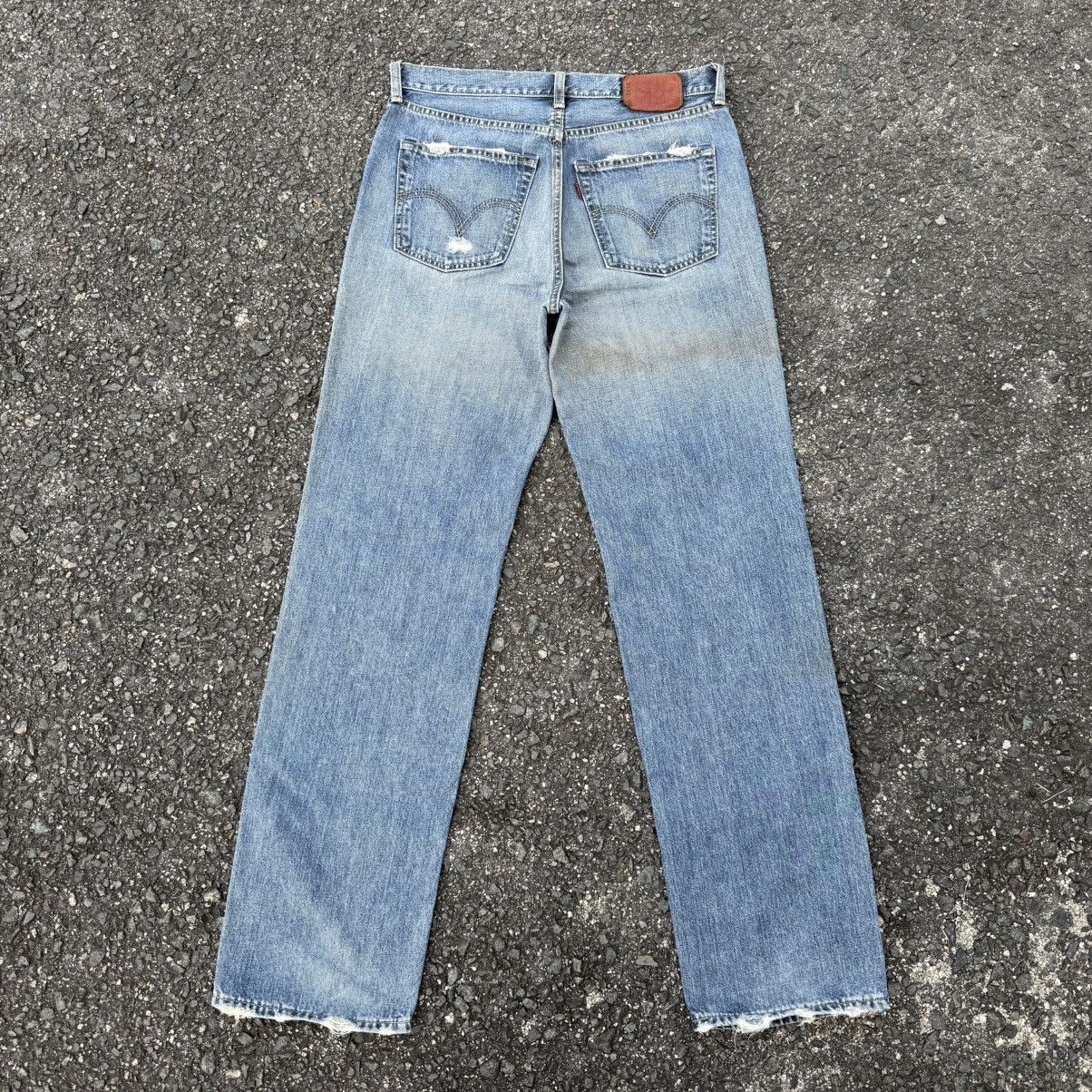 Levi's Vintage Clothing W34 VINTAGE LEVI'S 502 RUSTY FADED RIPPEP DENIM JEAN PANTS Size US 34 / EU 50 - 9 Thumbnail