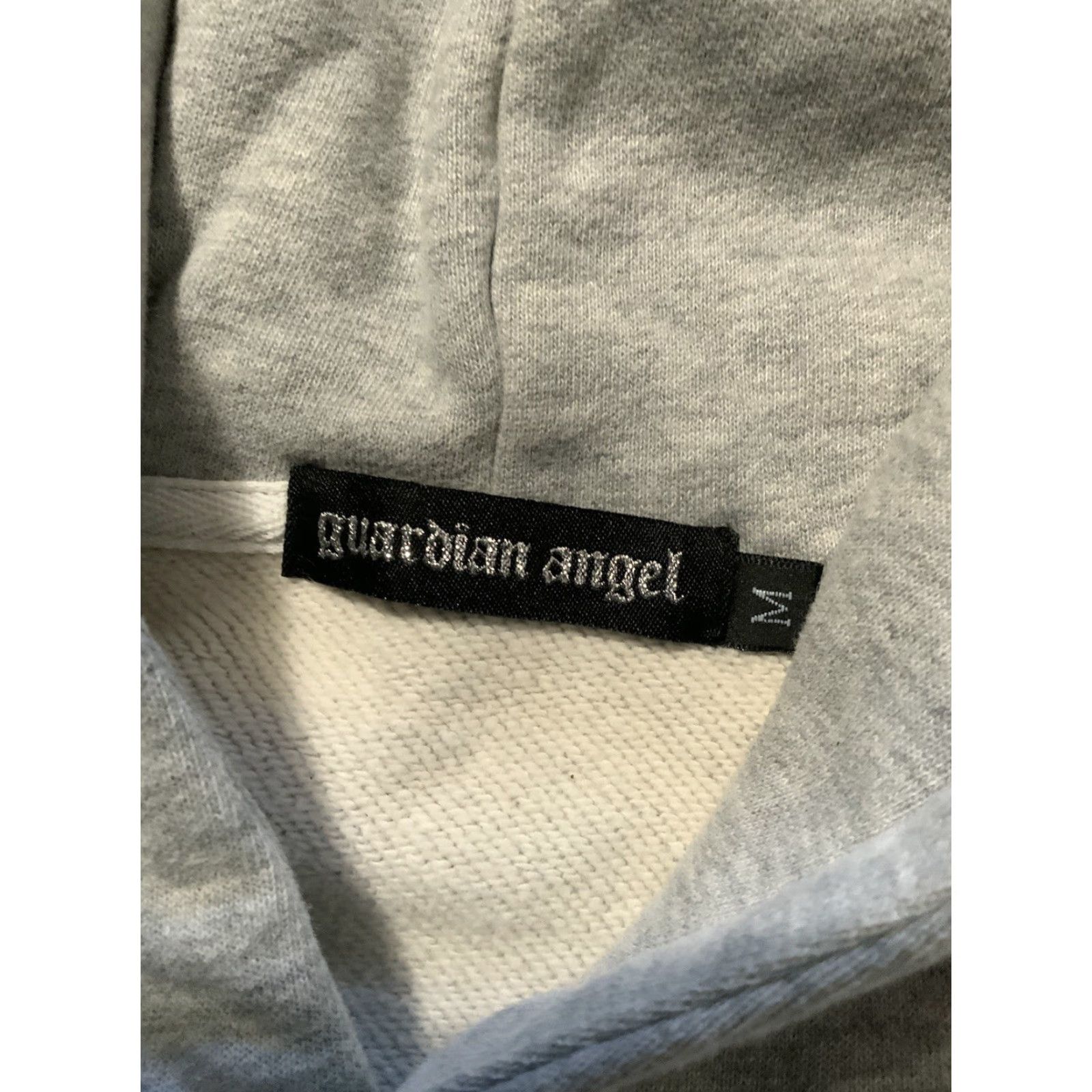 Vintage Guardian Angel Forever Embossed Barbed Wire Heather Gray Pullover Hoodie M Mens Medium Gray Guardian Angel Hoodie Size US M / EU 48-50 / 2 - 6 Thumbnail