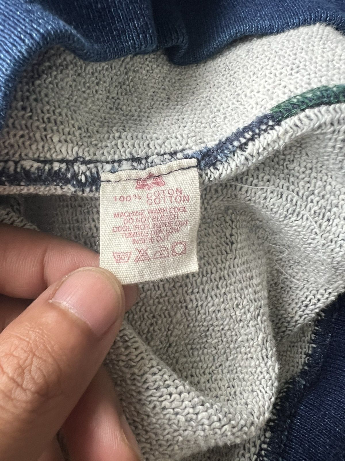 Evisu Evisu Big Sea Gull Logo Indigo Dyed Double V Trainer Sweater Size US M / EU 48-50 / 2 - 9 Thumbnail