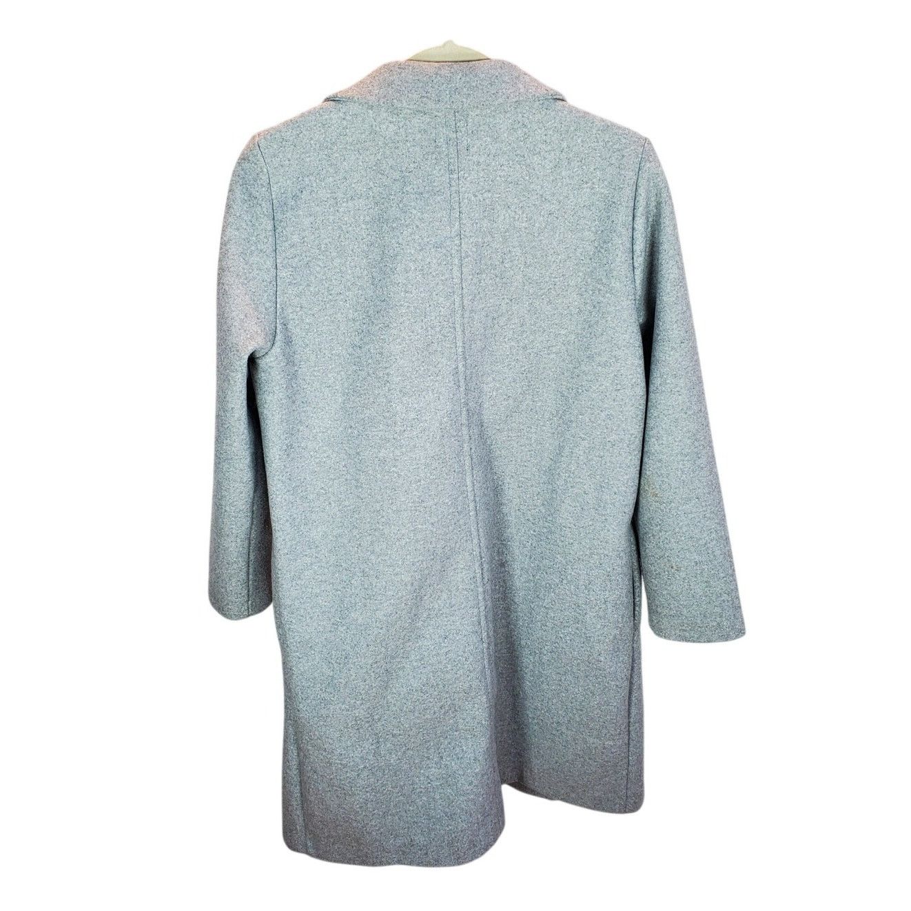 Zara Zara Grey Overflap Open Front Coat Jacket Large Size L / US 10 / IT 46 - 2 Thumbnail