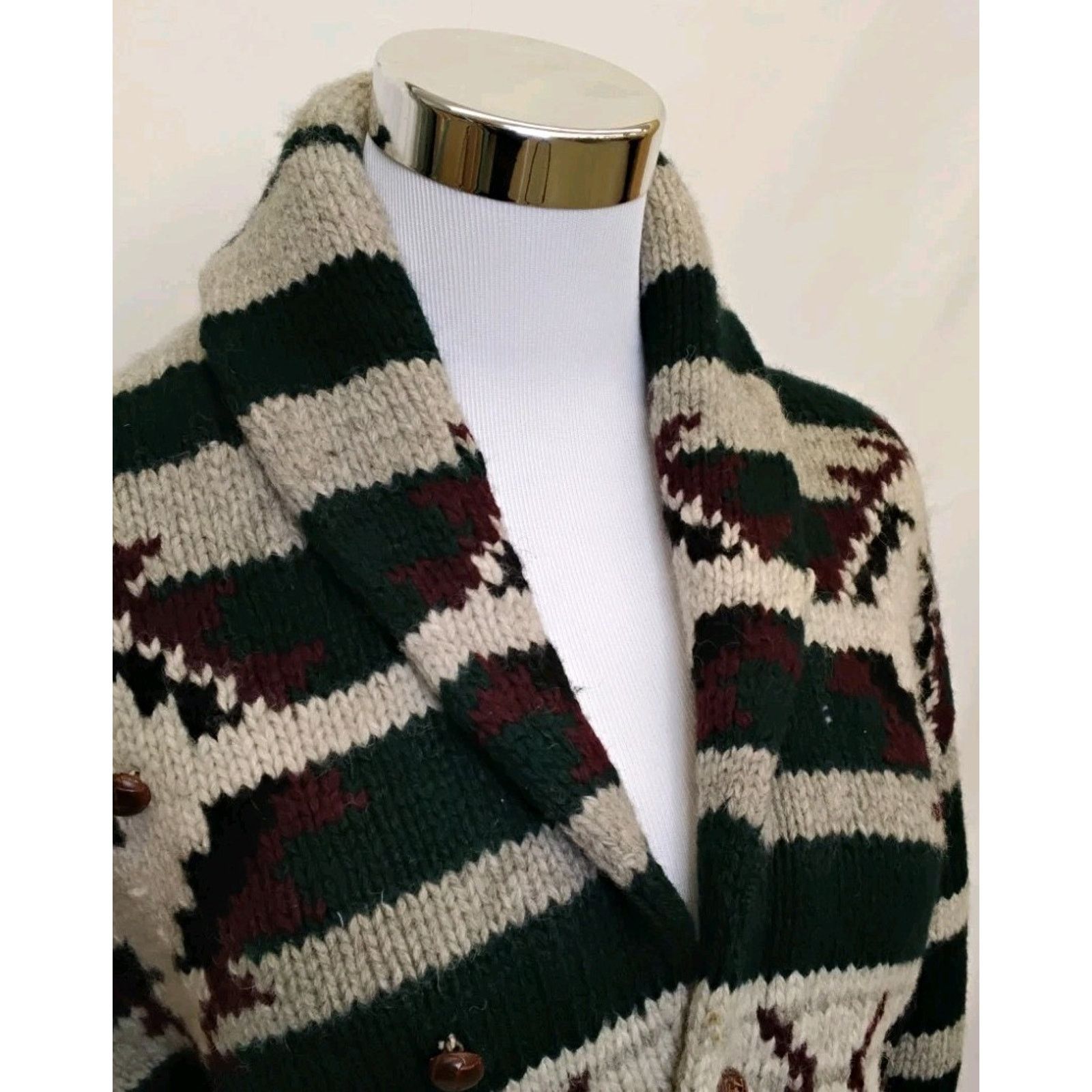 Polo Ralph Lauren Ralph Lauren Cardigan Women's M Gray 1990's Wool Blue Label Size M / US 6-8 / IT 42-44 - 4 Thumbnail