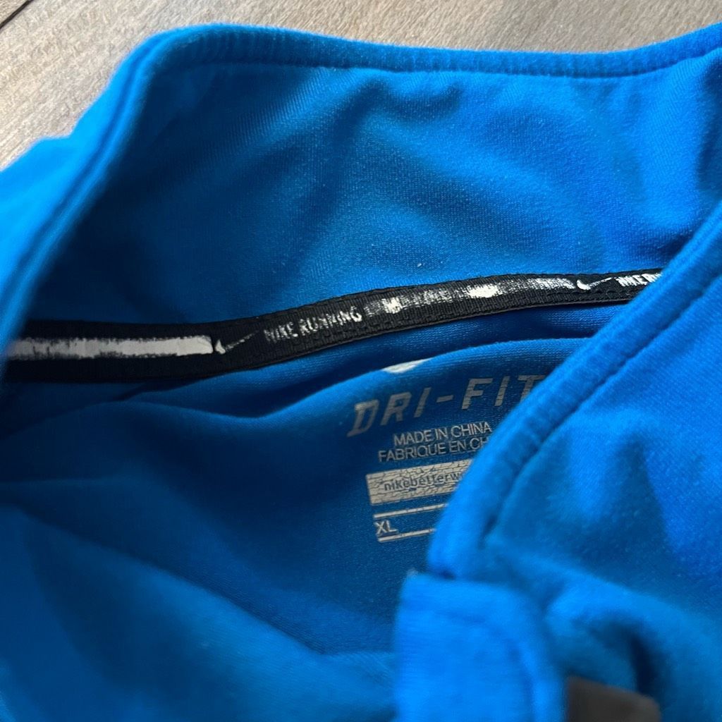 Nike Nike Blue Athletic Quarterzip Pullover Men XL Size US XL / EU 56 / 4 - 3 Thumbnail