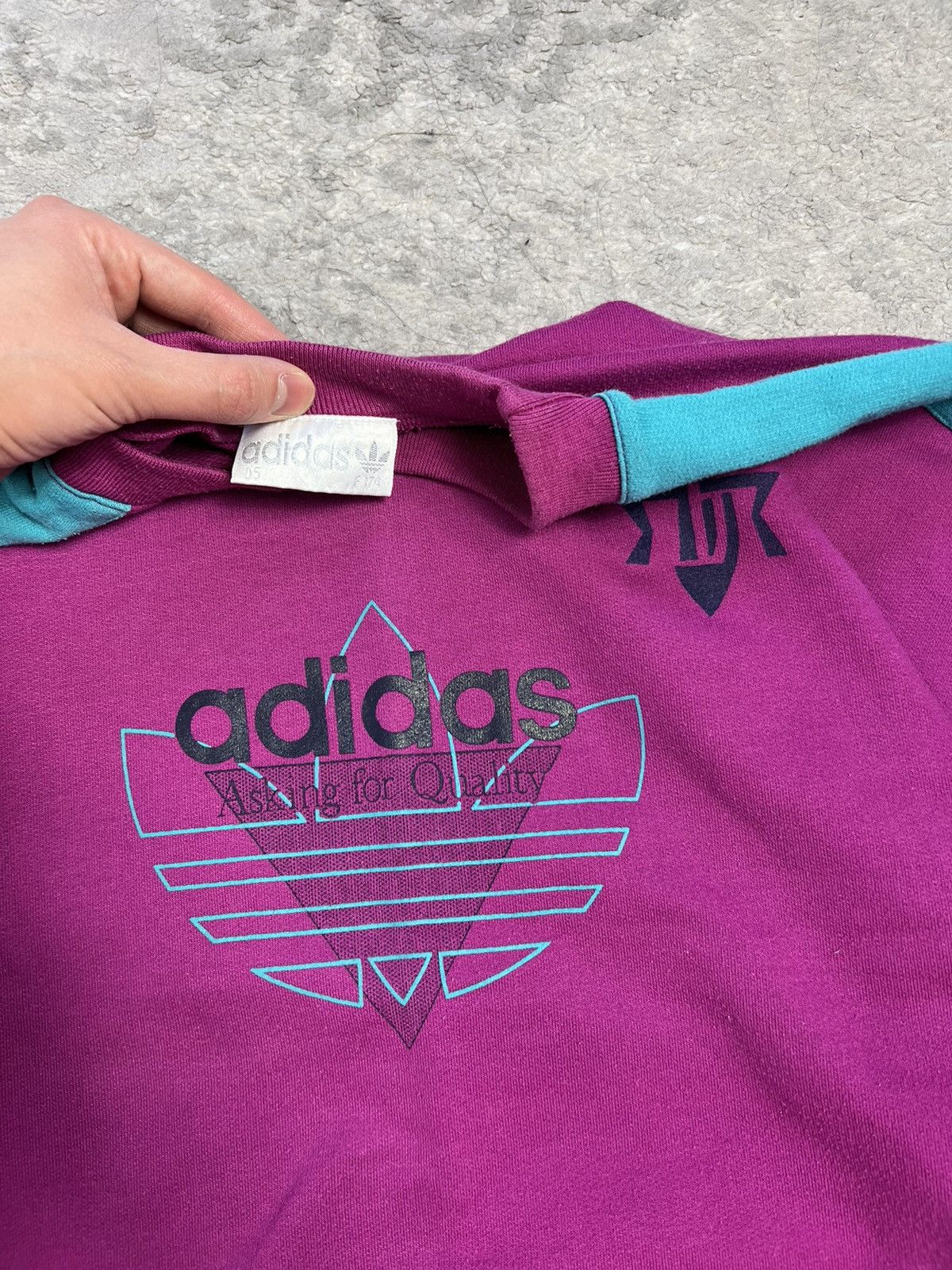 Adidas Adidas Big Logo Vintage 80's Danmark sweatshirt Size US L / EU 52-54 / 3 - 2 Thumbnail
