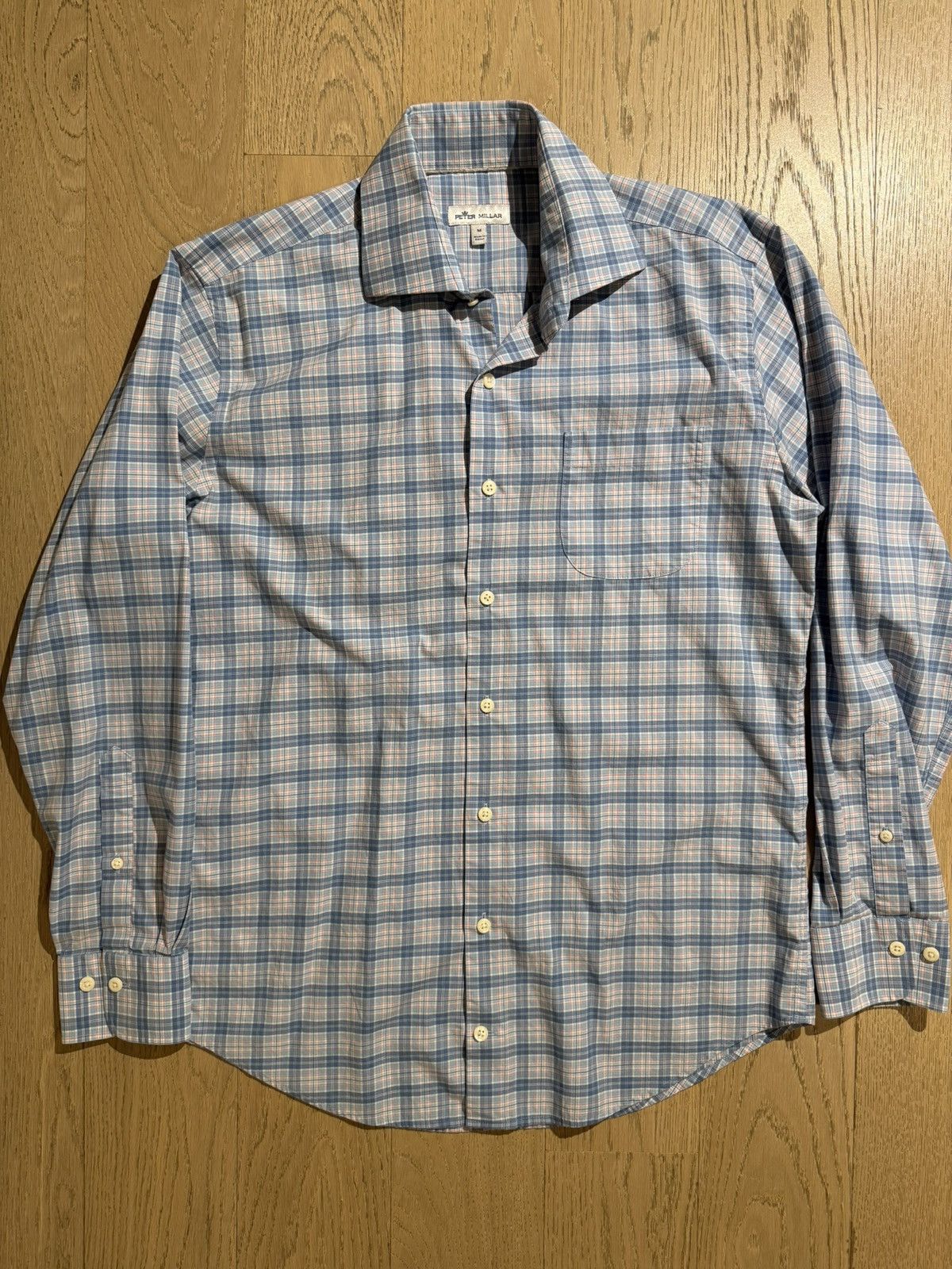 Peter Millar Peter Millar Men’s Langley Summer Soft Cotton Shirt Medium Size US M / EU 48-50 / 2 - 1 Thumbnail