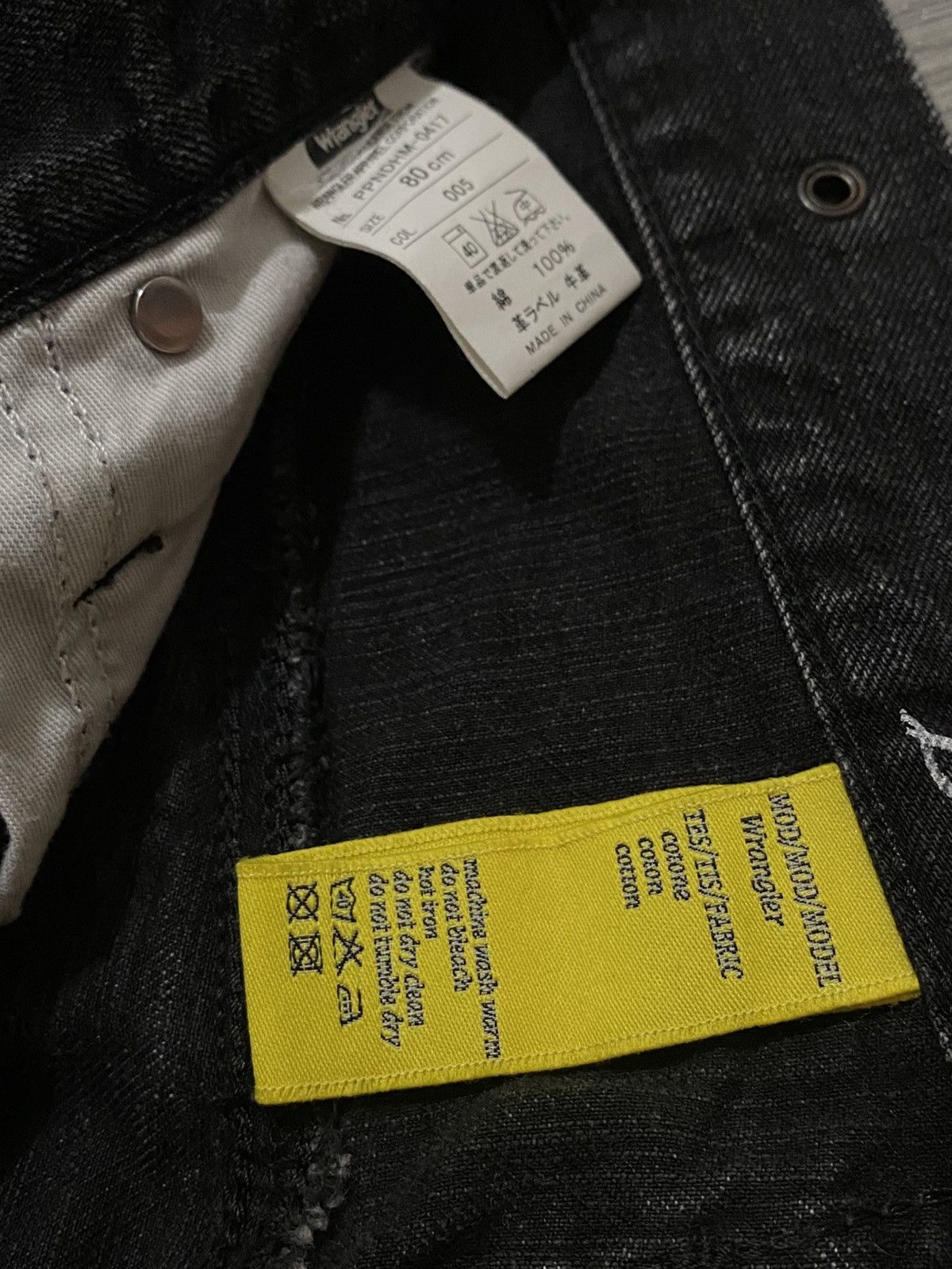 Wrangler Wrangler Washed Old Black Bootcut Denim Size US 33 - 9 Thumbnail