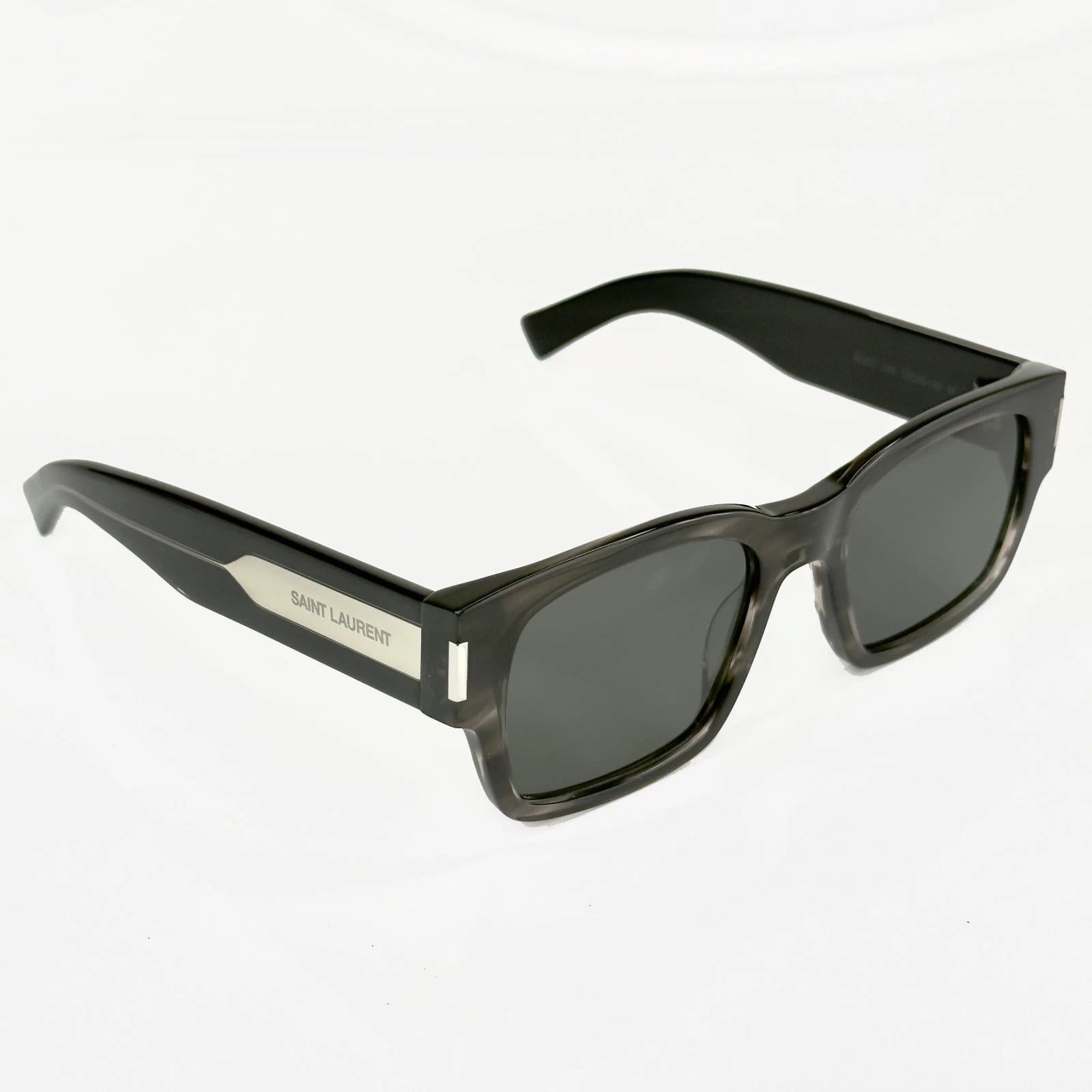Yves Saint Laurent SAINT LAURENT Naked Wirecore 617 YSL SL617 004 Gray Sunglass Size ONE SIZE - 9 Thumbnail
