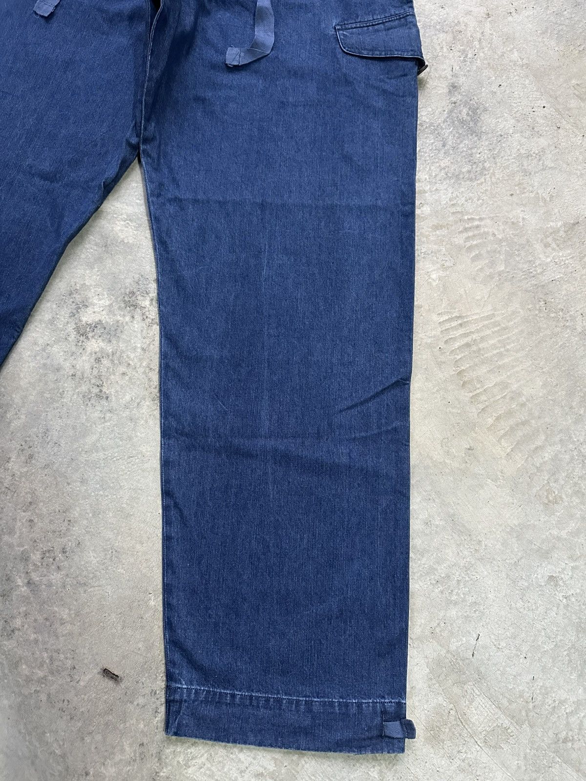 Yohji Yamamoto Archival Piece 80s Ys For Men Denim Drawstring Cargo Trouser Size US 32 / EU 48 - 8 Thumbnail