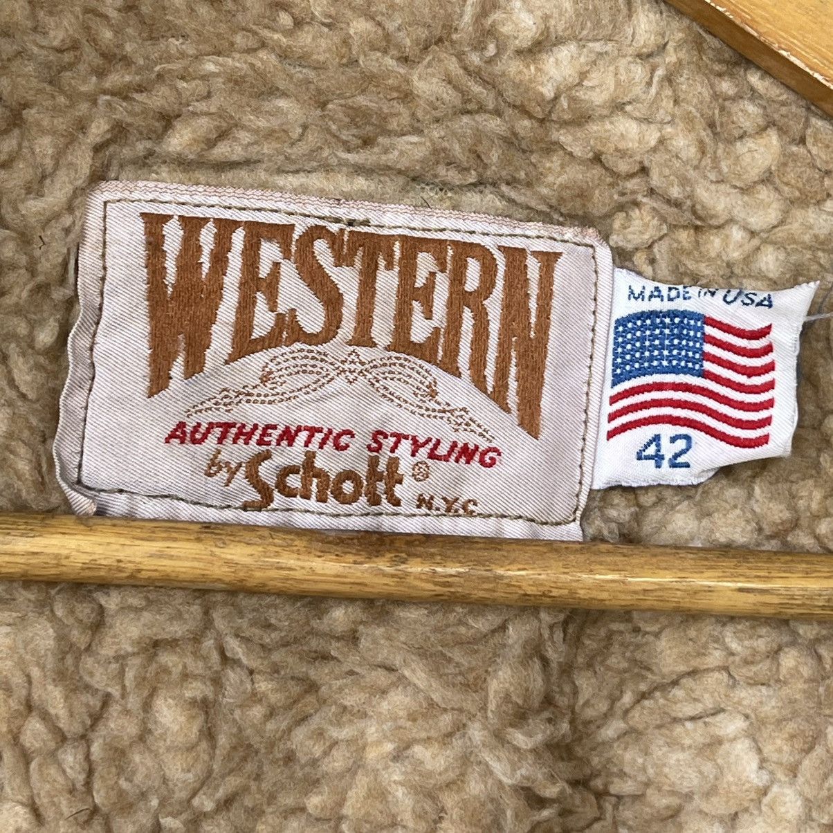 Schott Vintage Schott NYC "Western" Shearling Suede Ranch Coat Size US L / EU 52-54 / 3 - 7 Thumbnail