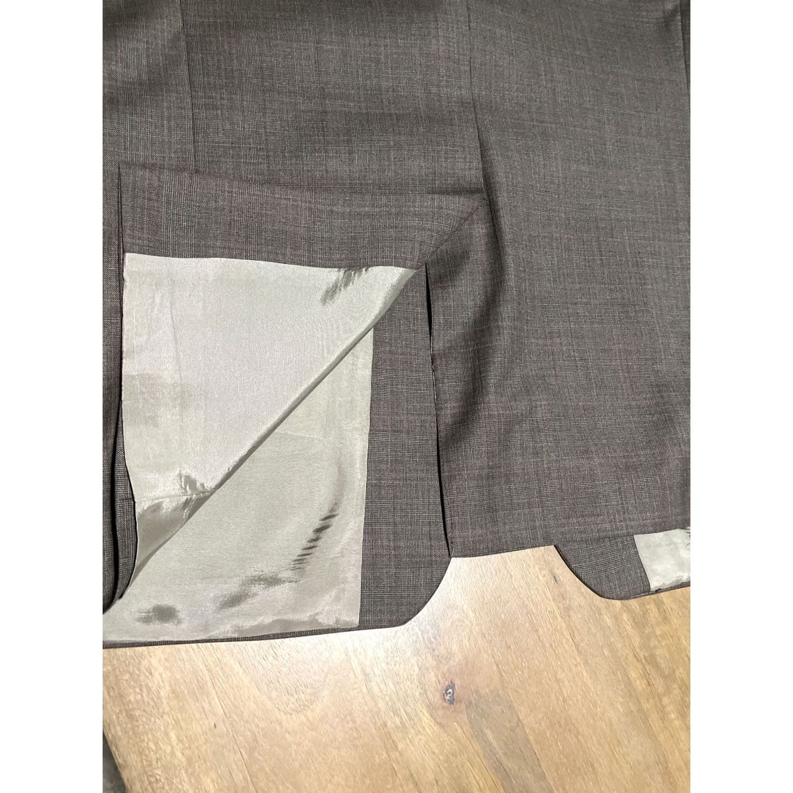 Ralph Lauren VINTAGE Ralph Lauren Blazer Mens 42L Sports Jacket Wool Cashmere Blend Brown Plaid Size 42R - 5 Thumbnail