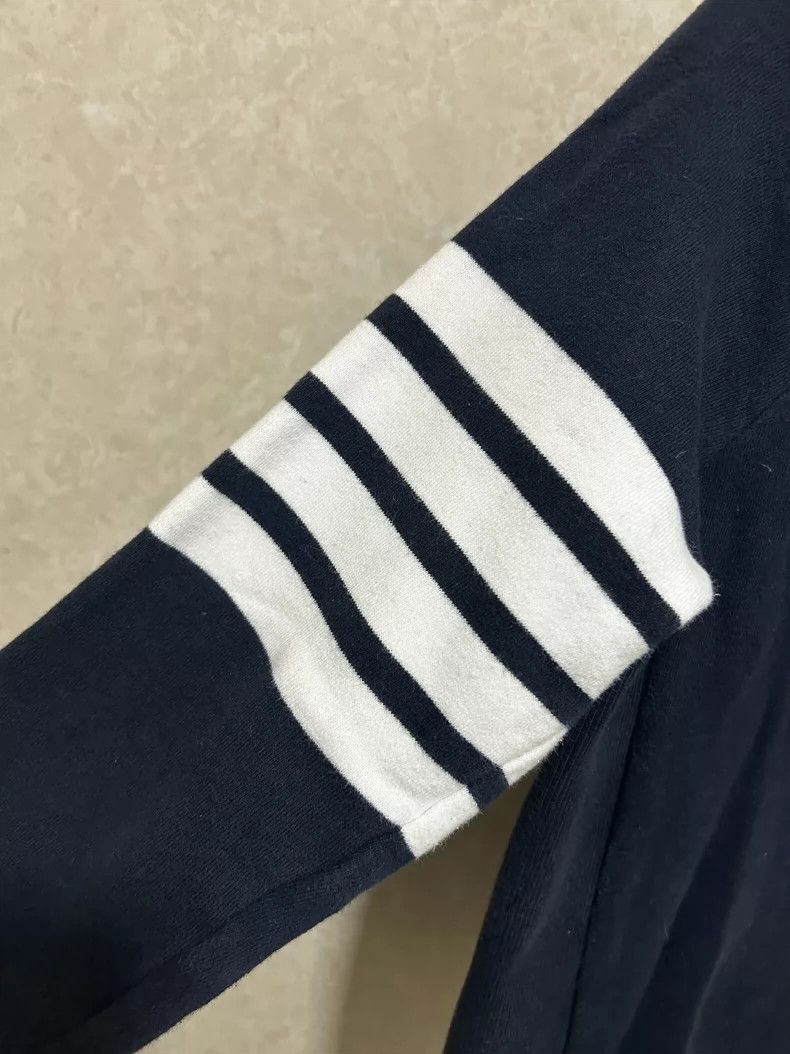 Thom Browne Thom Browne Size 1Classic four-stripe Blue Sweater Coat 250 Size US S / EU 44-46 / 1 - 3 Thumbnail