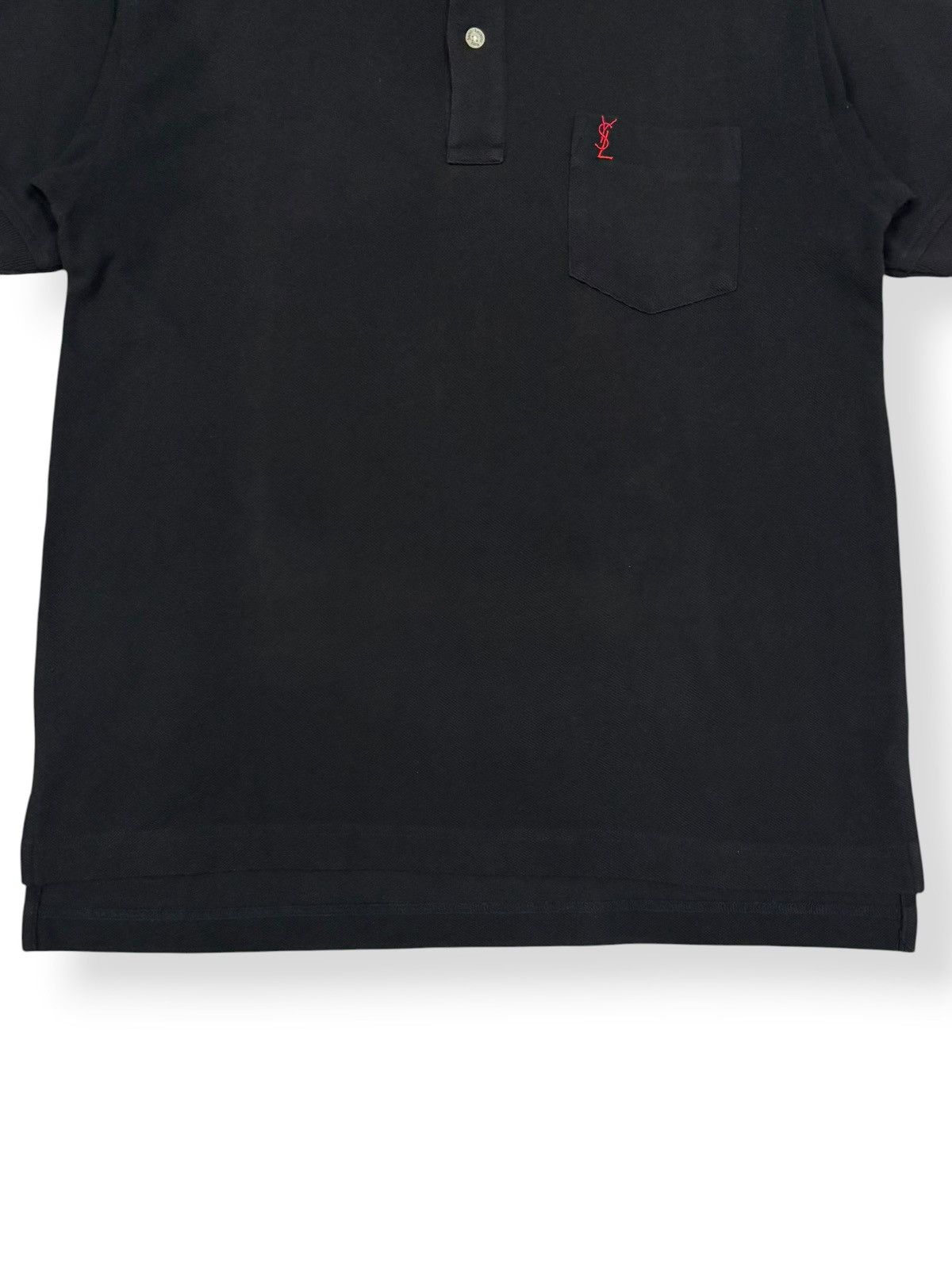 Yves Saint Laurent Yves Saint Laurent Pour Homme Small Logo Pocket Polo Shirt Size US M / EU 48-50 / 2 - 7 Thumbnail