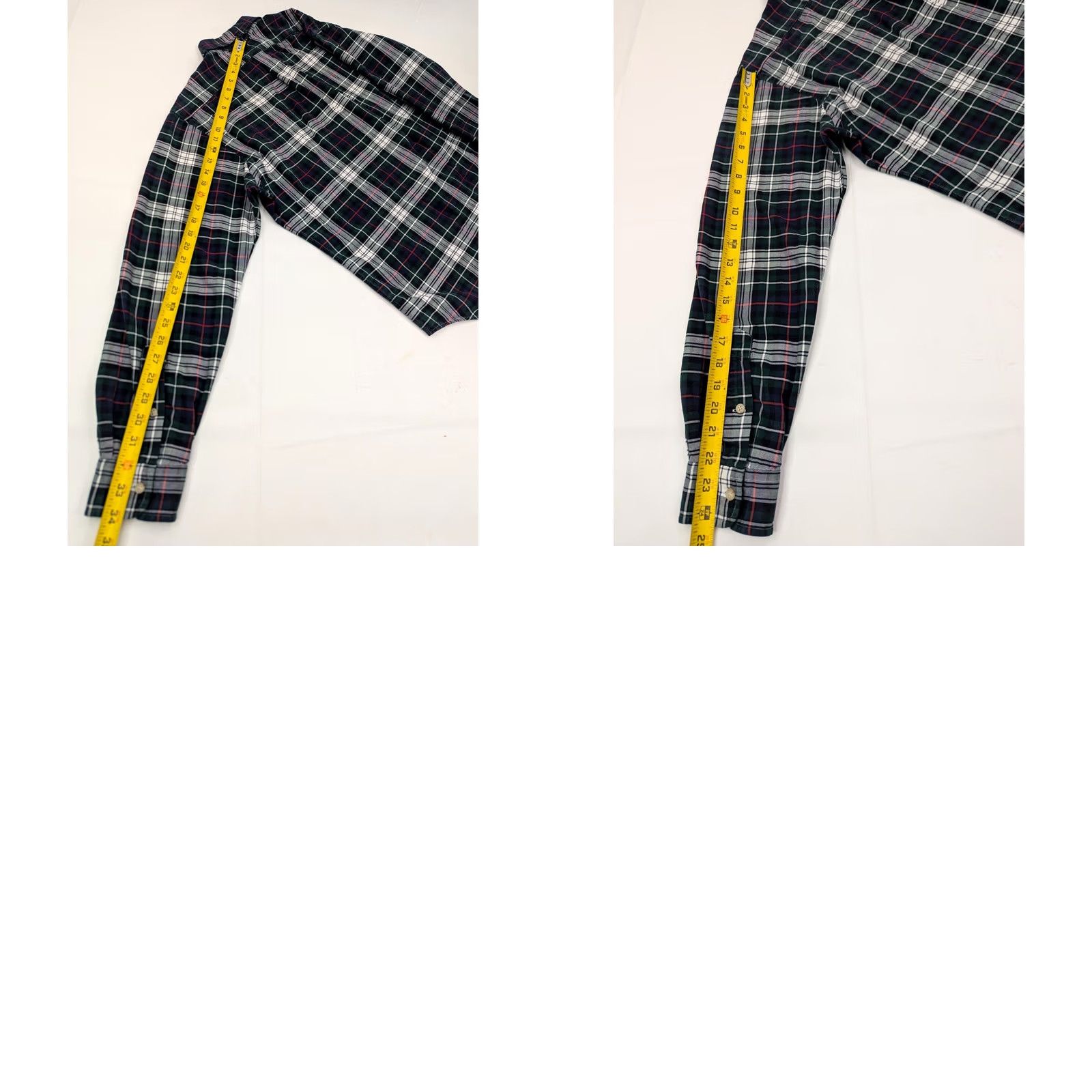 Polo Ralph Lauren Polo Ralph Lauren Shirt Men L Plaid Flannel Button-Down Collar Classic Fit Green Cotton EUC Size US L / EU 52-54 / 3 - 9 Thumbnail