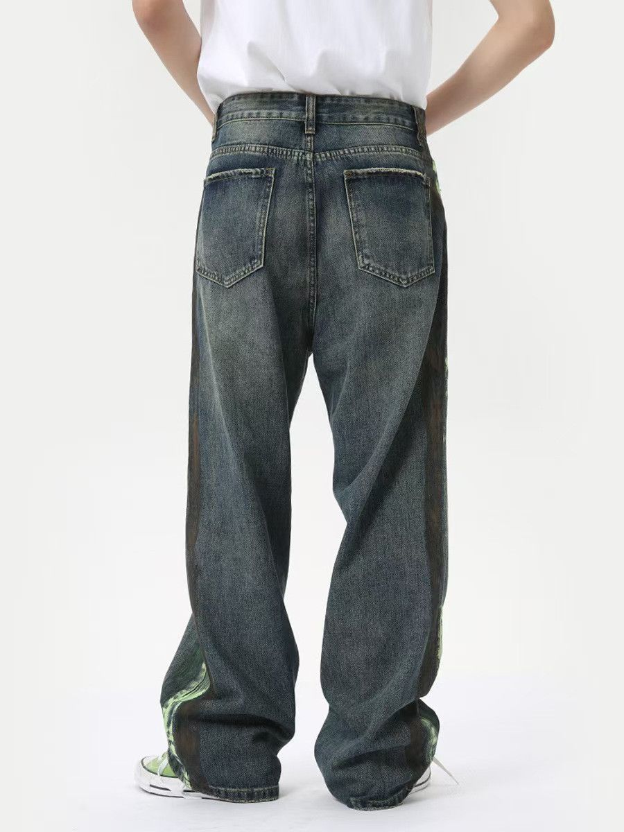 Japanese Brand × Jean Street Graffiti Aged Straight Fit Jeans Size US 32 / EU 48 - 3 Thumbnail
