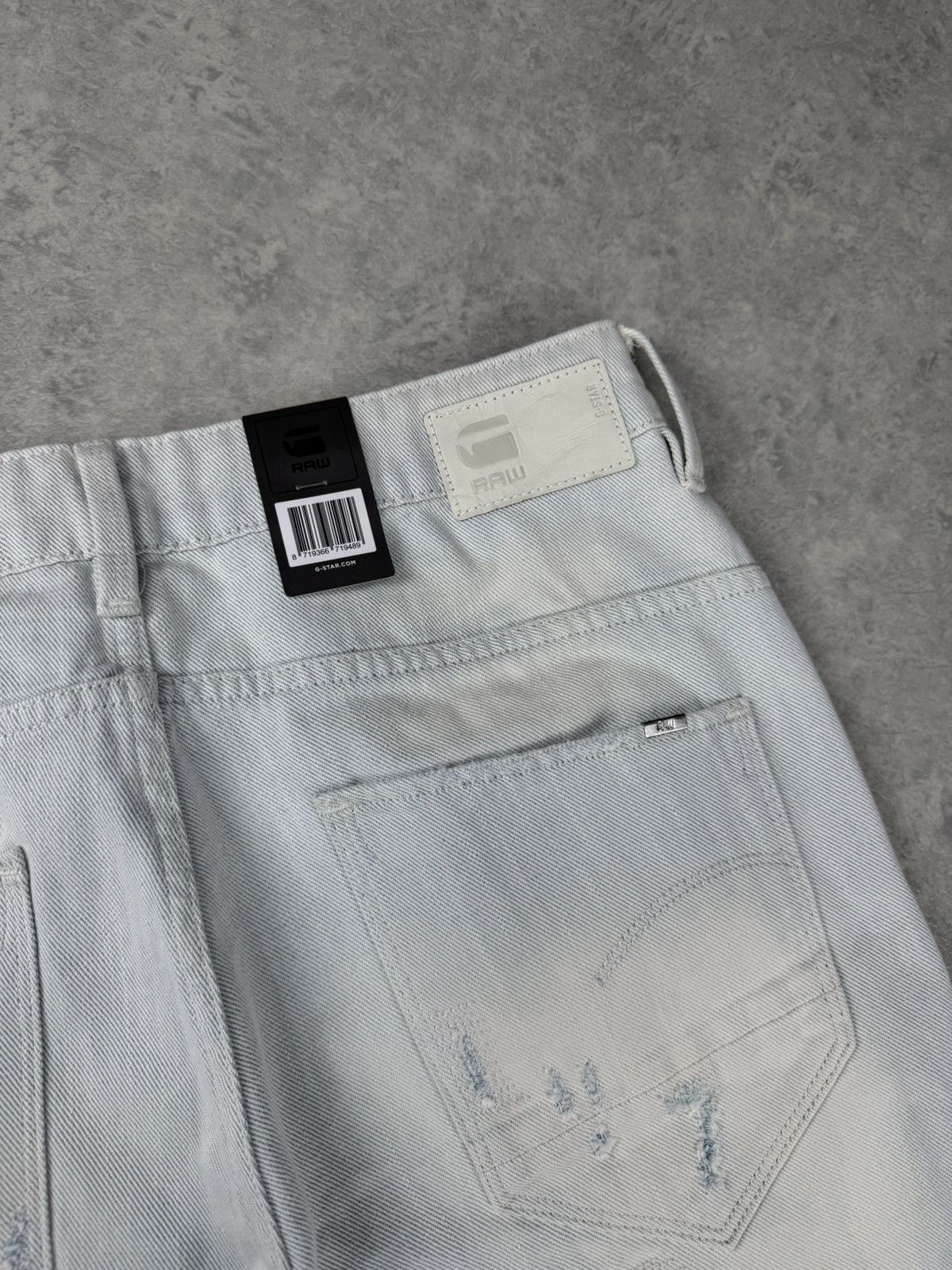 G-Star G-Star Raw Arc 3D Mid Boyfriend 7/8 Jeans Light Aged 25x32 Size 25" / US 0 / IT 36 - 11 Thumbnail