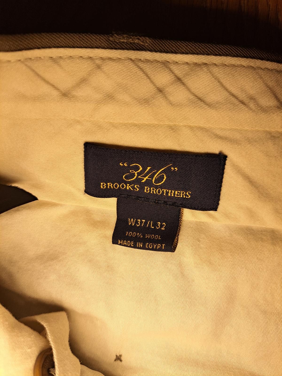 Brooks Brothers Brooks Brothers Suit Dress Pants 37x32 Olive Green Wool Size 44R - 2 Thumbnail