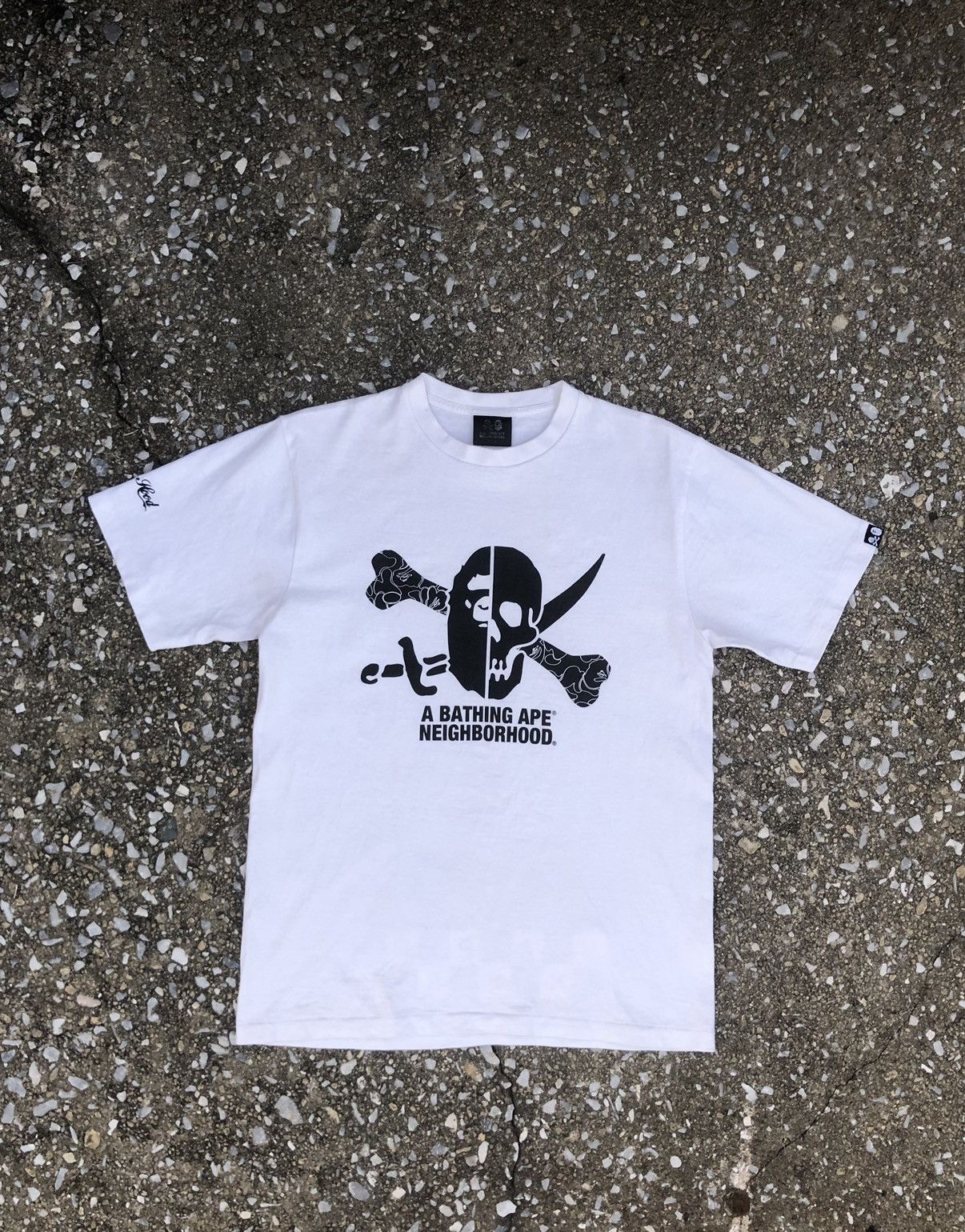 BAPE-x-Neighborhood-Tee-Green.