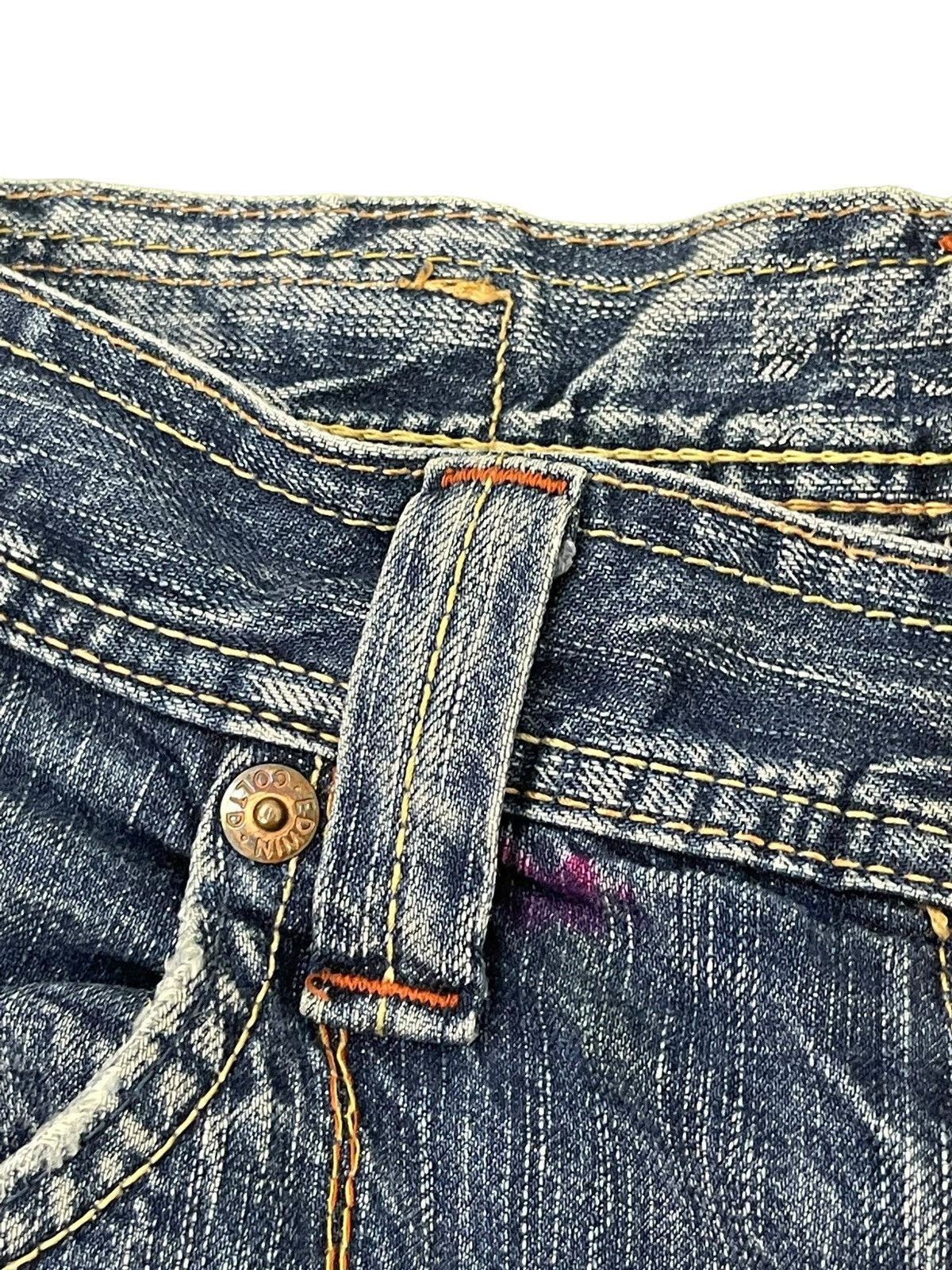 Japanese Brand Flare Jeans Edwin Faded Distres Low Rise Boot Cut 8🟦7 Size US 30 / EU 46 - 10 Thumbnail