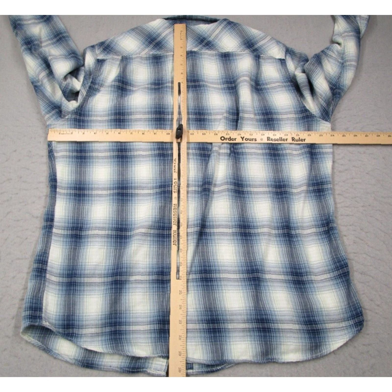 Ralph Lauren DENIM & SUPPLY RALPH LAUREN Shirt Mens XL Blue Check Button-Up Flannel Workwear Size US XL / EU 56 / 4 - 5 Thumbnail