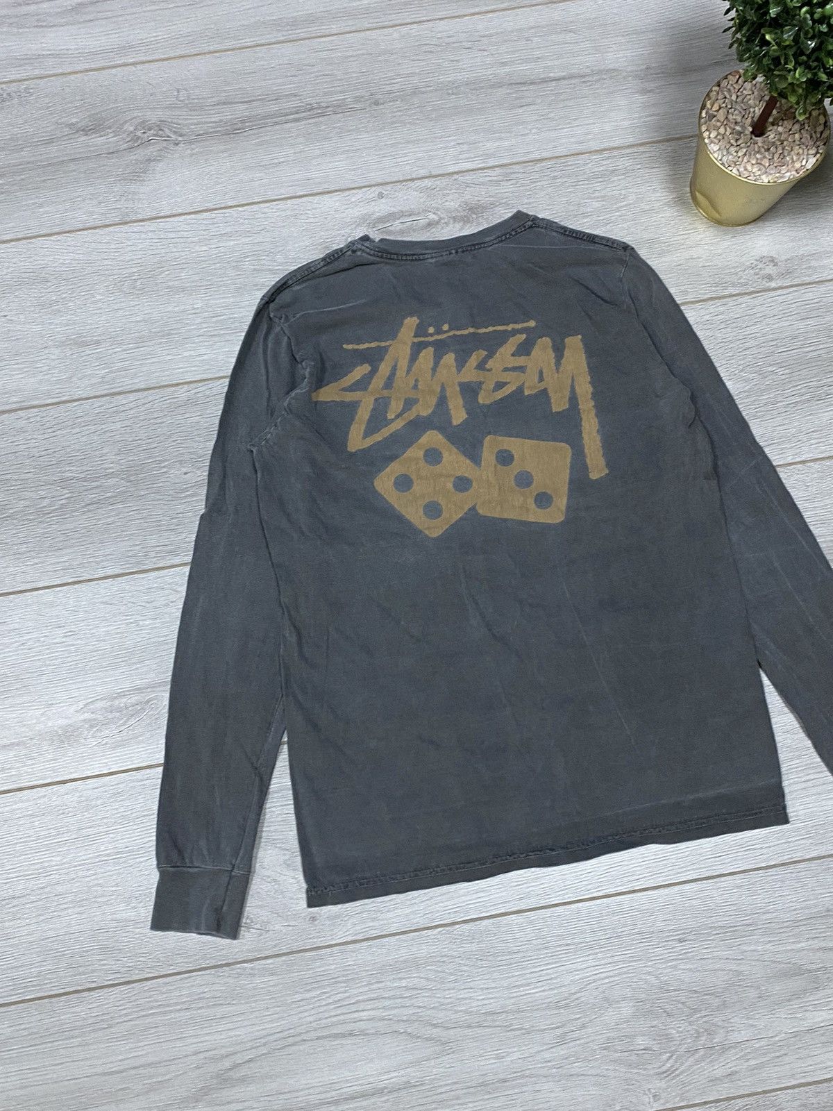 Stussy Stussy Dice 🎲 faded vintage long sleeve big logo Size US S / EU 44-46 / 1 - 4 Thumbnail