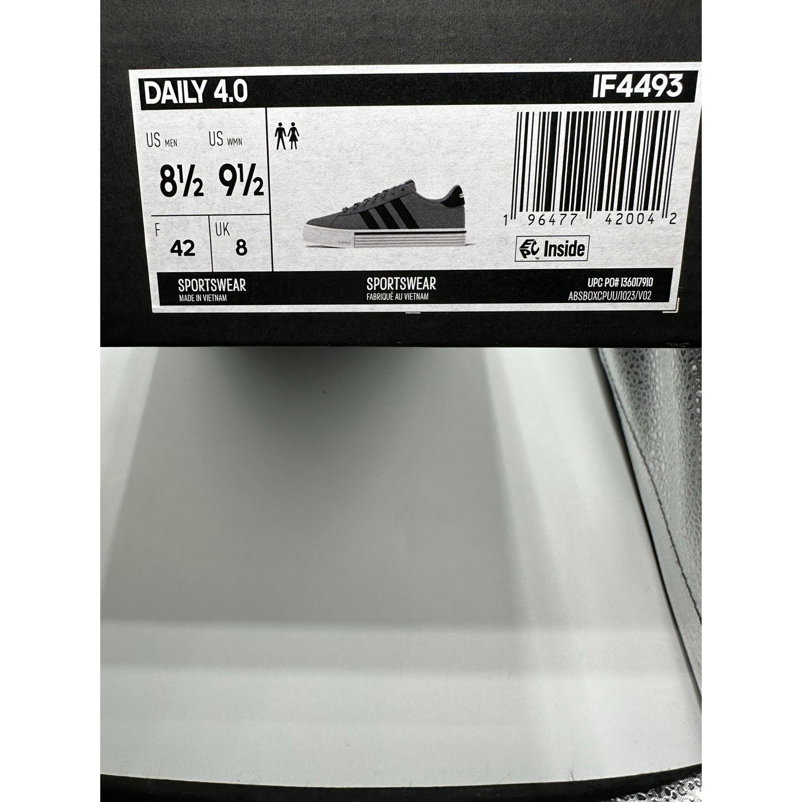 Adidas Adidas Daily 4.0 Men’s Sneakers IF4493 Grey/Black size 8.5 Size US 8.5 / EU 41-42 - 7 Thumbnail