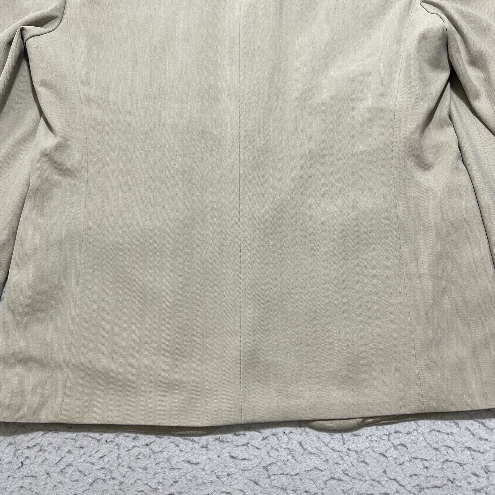Joseph & Feiss Joseph & Feiss 42S Silk Beige Herringbone Suit Jacket Size 42S - 14 Thumbnail