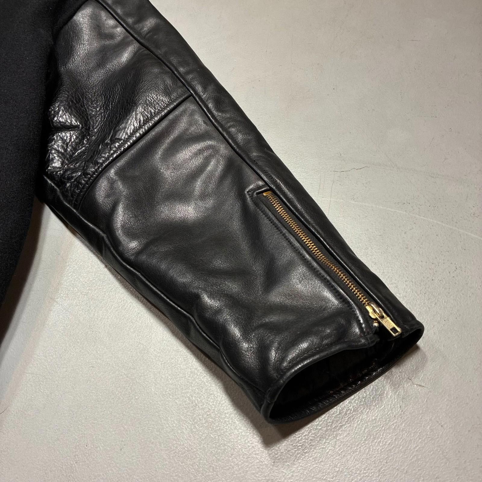 West Coast Choppers Vintage West Coast Choppers Wool & Leather Moto Jacket Size US M / EU 48-50 / 2 - 8 Thumbnail