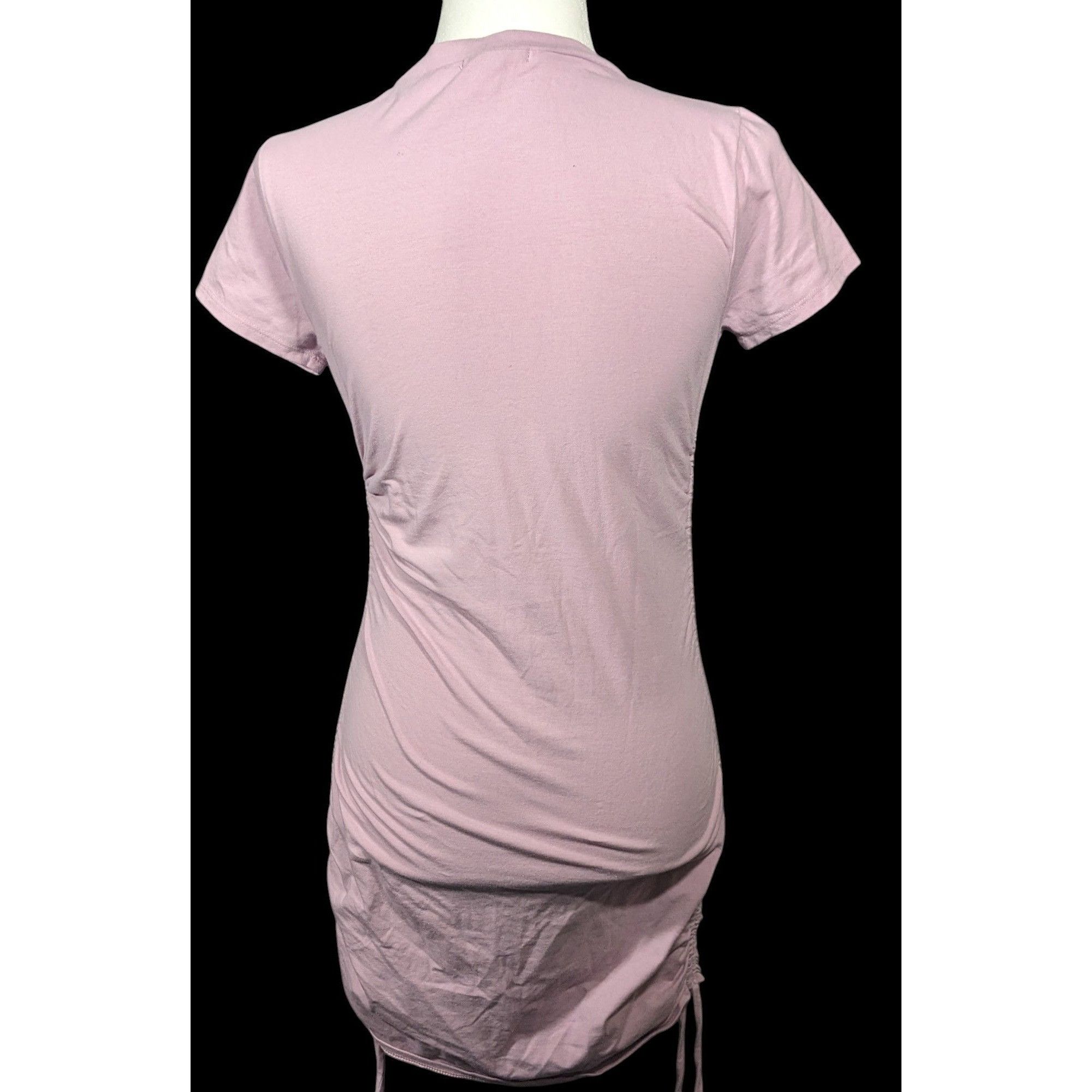 Other Full Tilt Light Pink Drawstring Side Bodycon Dress Size Medi Size M / US 6-8 / IT 42-44 - 2 Thumbnail