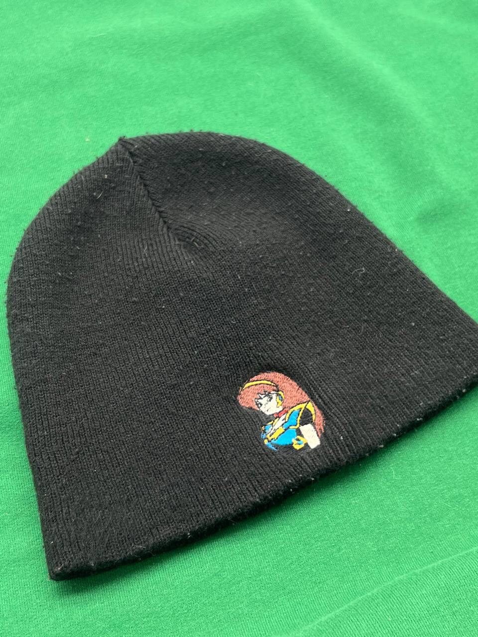 Hook-Ups × Shorty's Skateboards Vintage Hook Ups 90s Anime Girl rare black hat beanie USA Size ONE SIZE - 5 Thumbnail