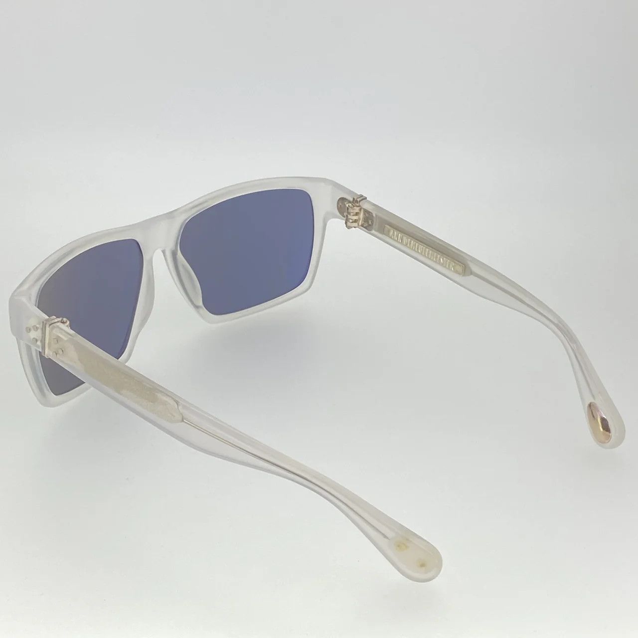Ann Demeulemeester Ann Demeulemeester Transparent Sunglasses White and Grey Size ONE SIZE - 5 Thumbnail