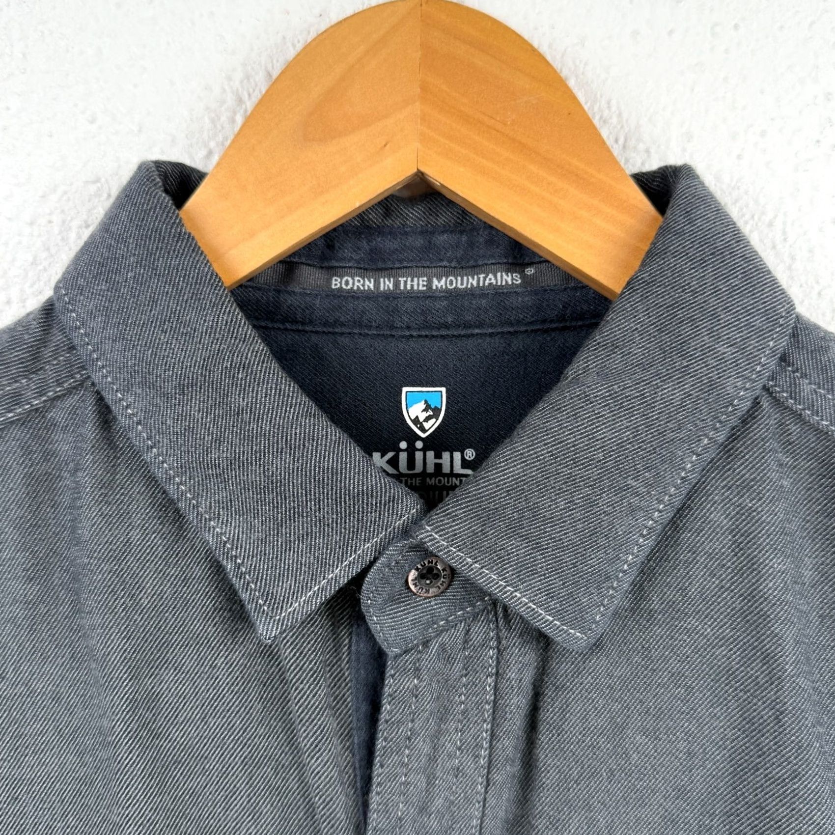 Vintage Kuhl Descendr Flannel Shirt Mens M Gray Button-Up Long Sleeve Tencel Cotton Blend Size US M / EU 48-50 / 2 - 4 Thumbnail