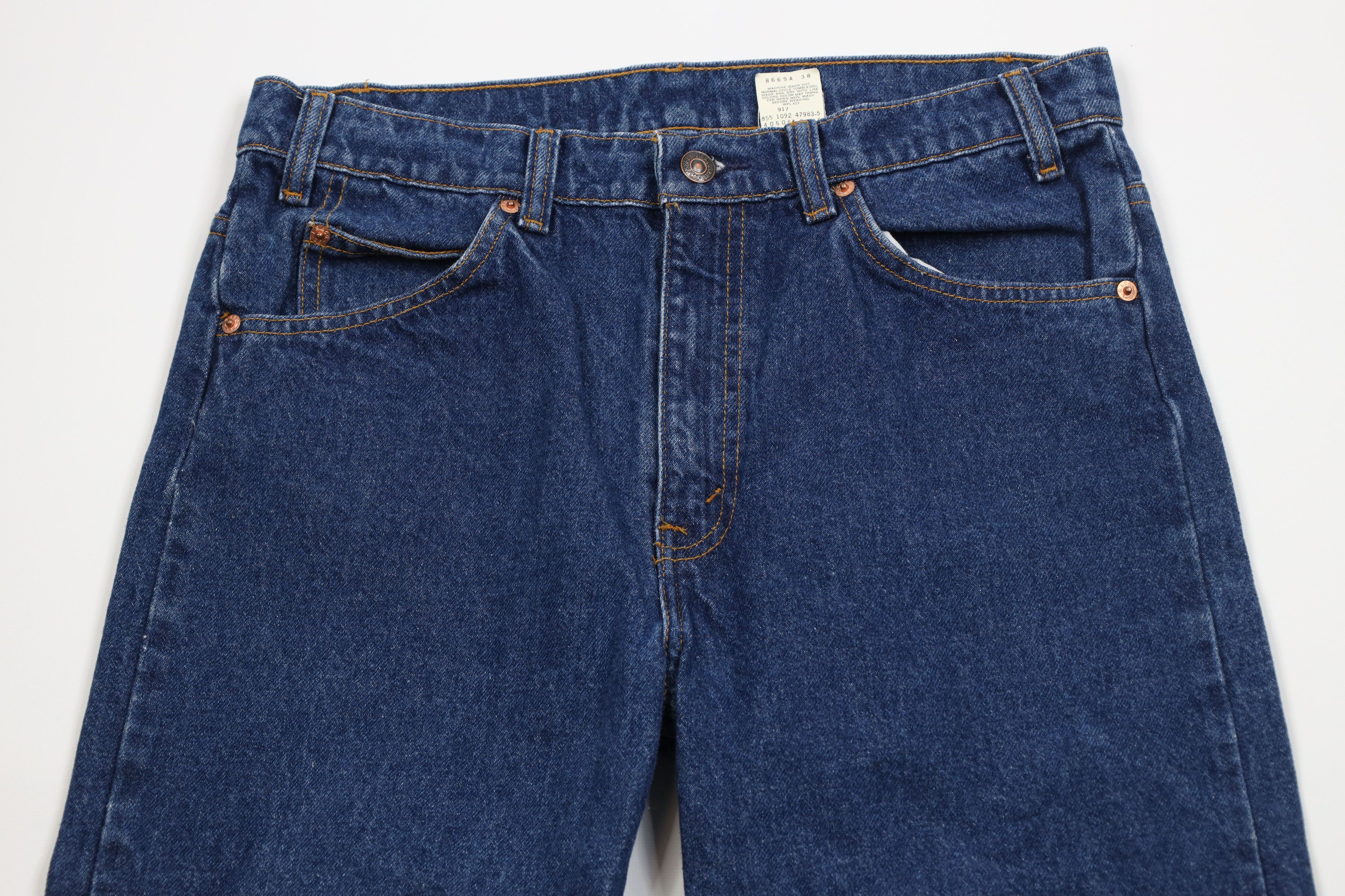Levi's Vintage 90s Levis 505 Orange Tab Straight Leg Jeans Blue Size US 33 - 2 Thumbnail