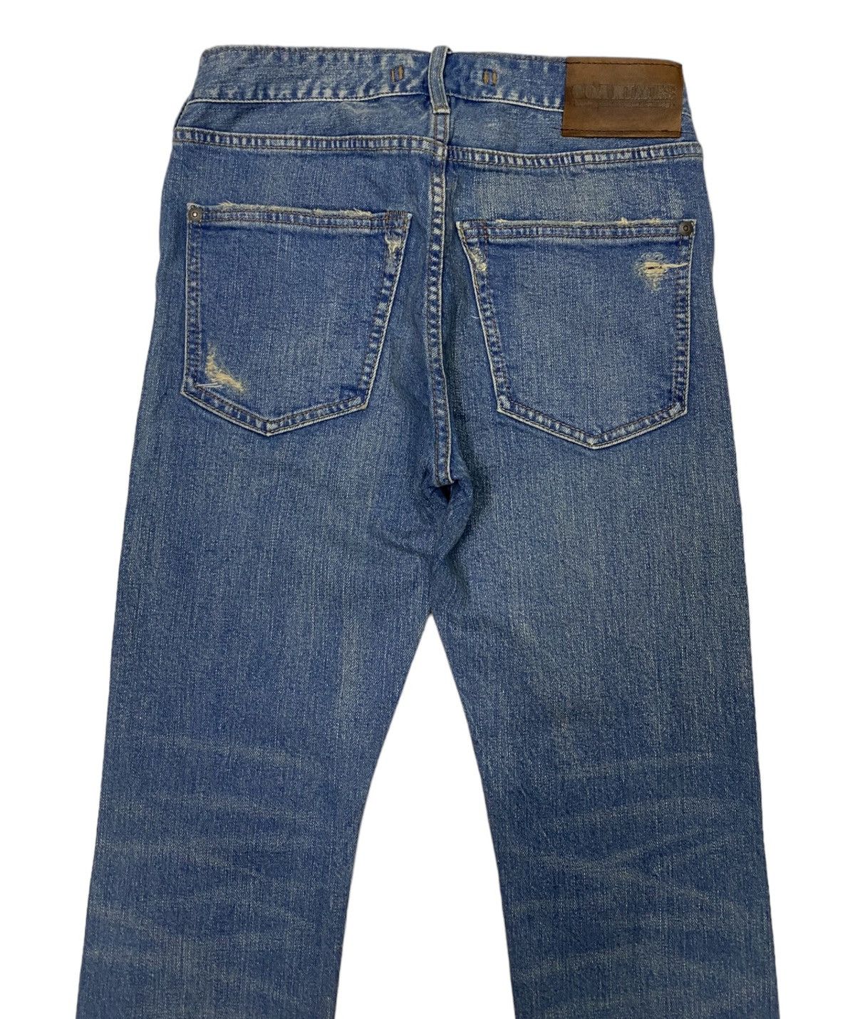 If Six Was Nine × Japanese Brand × Le Grande Bleu (L.G.B.) 🔥GOA NIMES SELVEDGE DISTRESS CUT LEG DENIM JEANS Size 26" / US 2 / IT 38 - 6 Thumbnail