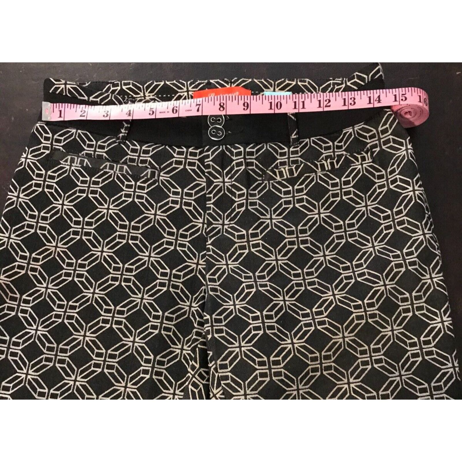 Anthropologie Anthropologie Cartonnier Charlie Black/Beige Ankle Pants Size 27" / US 4 / IT 40 - 4 Thumbnail