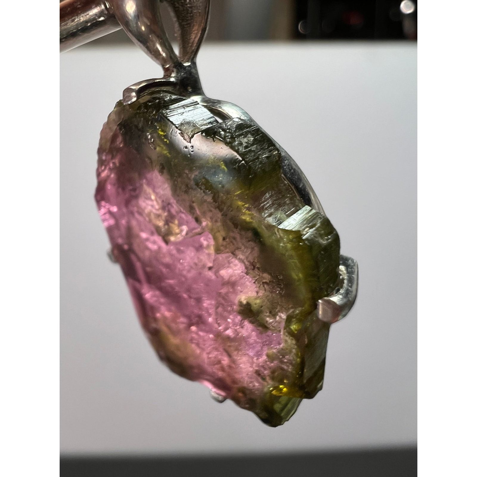 Other NEW Watermelon tourmaline slice 925 pendant 3.83 grams Size ONE SIZE - 10 Thumbnail