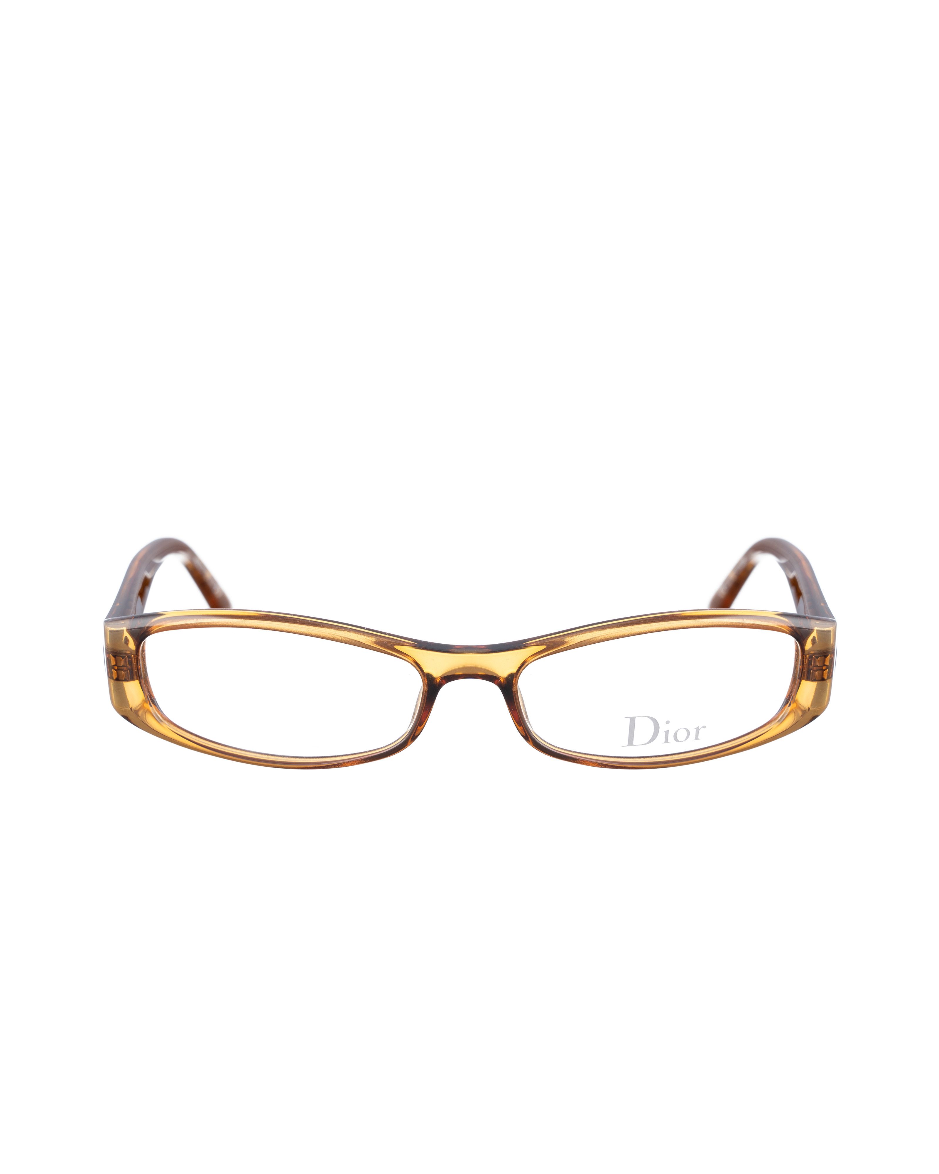 Dior Dior 00s Golden Brown Glasses with Vienesse Braid Temples Size ONE SIZE - 1 Thumbnail