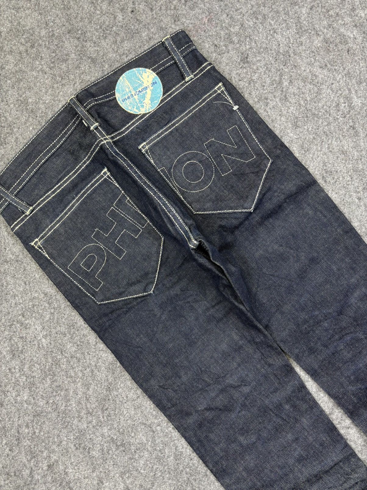 Japanese Brand PHENOMENON Tokyo Japanese Designer Skinny 10Oz Denim F751 Size US 29 - 10 Thumbnail