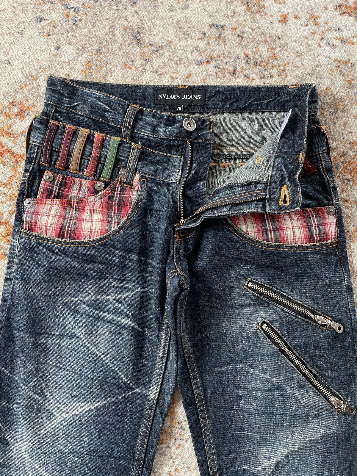 Hysteric Glamour NYLAUS DOUBLE WAIST JEANS LIKE HYSTERIC Size US 28 / EU 44 - 3 Thumbnail