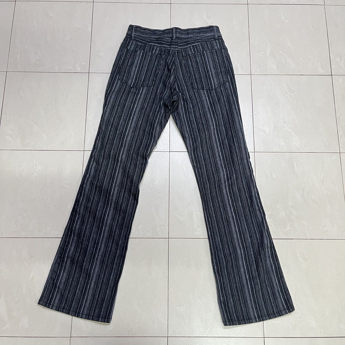 Japanese Brand Vintage Stripes Flare Pants Size US 29 - 11 Thumbnail