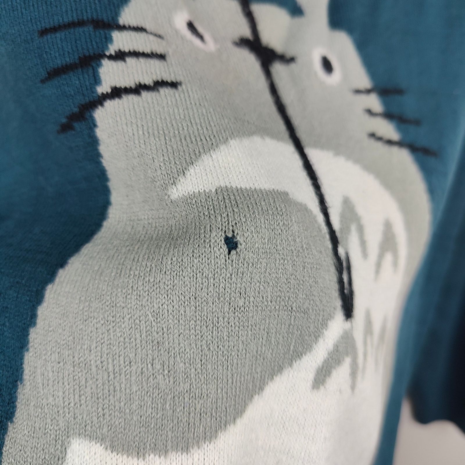Other Studio Ghibli My Neighbor Totoro Sweater Womens Medium Teal Size M / US 6-8 / IT 42-44 - 3 Thumbnail