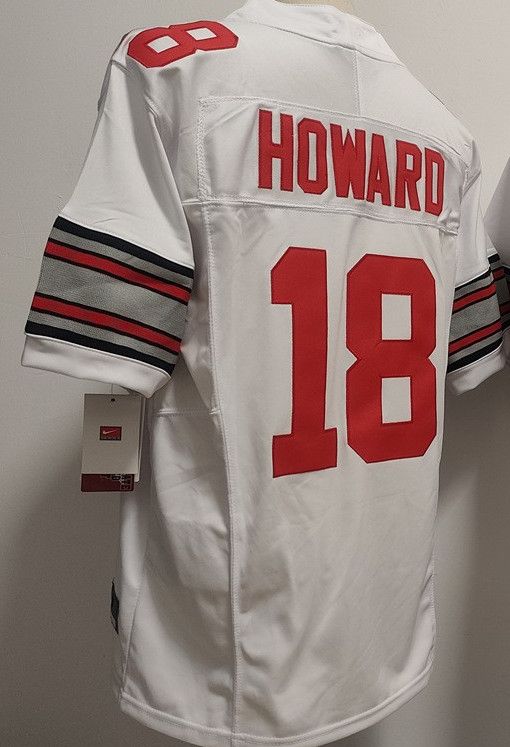 Other NCAA Buckeyes 18 Will Howard White 2025 Gold Size 3XL / US 20-22 - 5 Thumbnail