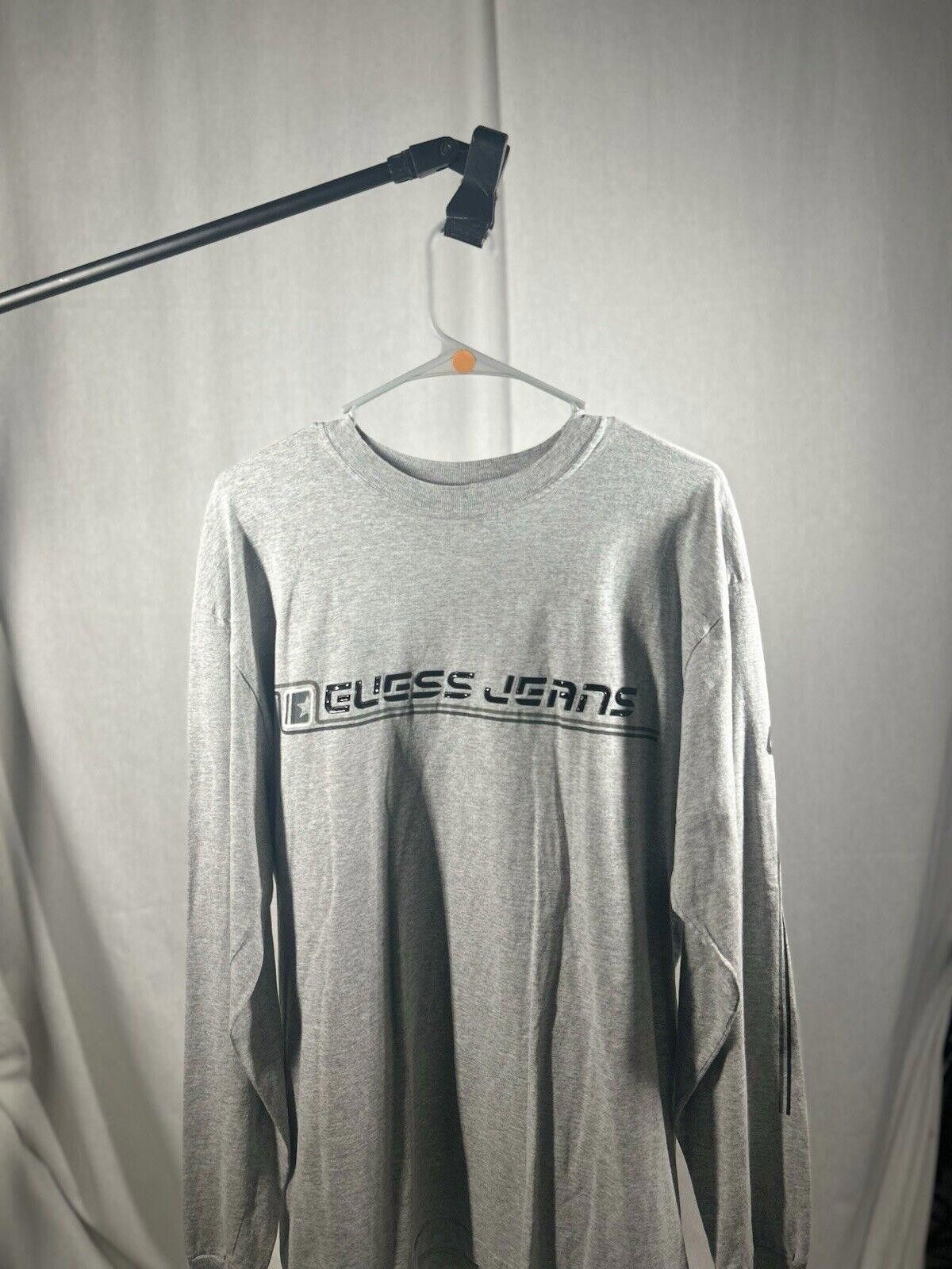 Guess VTG 1990s Gray Guess Jeans Long Sleeve Graphic T-Shirt Size US L / EU 52-54 / 3 - 1 Thumbnail