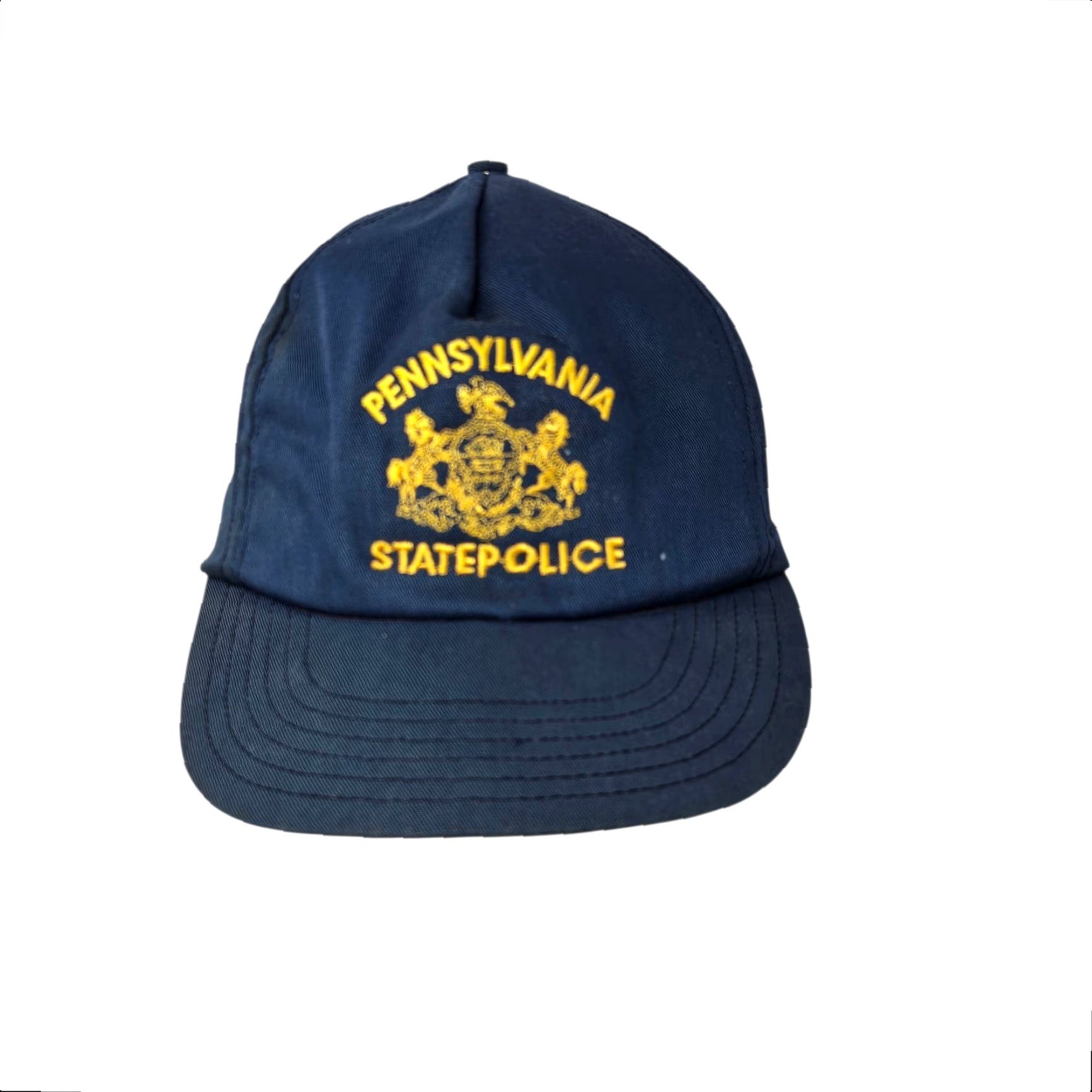 Vintage VINTAGE Pennsylvania State Police Blue Snapback Hat Cap Adjustable Unisex Adults Baseball Cap Police Theme Mens Womens Boys Girls Size ONE SIZE - 2 Thumbnail