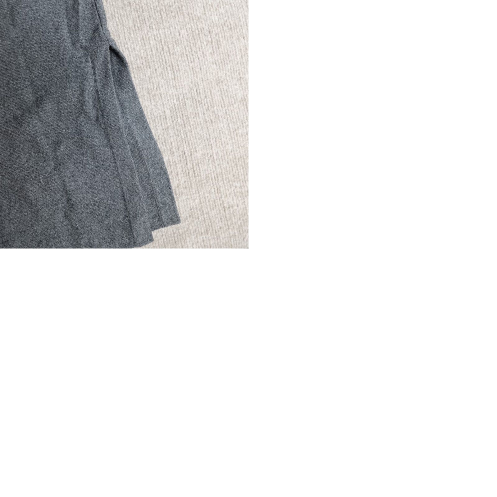 Eileen Fisher VINTAGE Eileen Fisher Sweater Shirt Womens Short Sleeve Gray 100% Wool XS-Small Oversized Crew Neck Pullover - Women Mens Girls Size S / US 4 / IT 40 - 9 Thumbnail