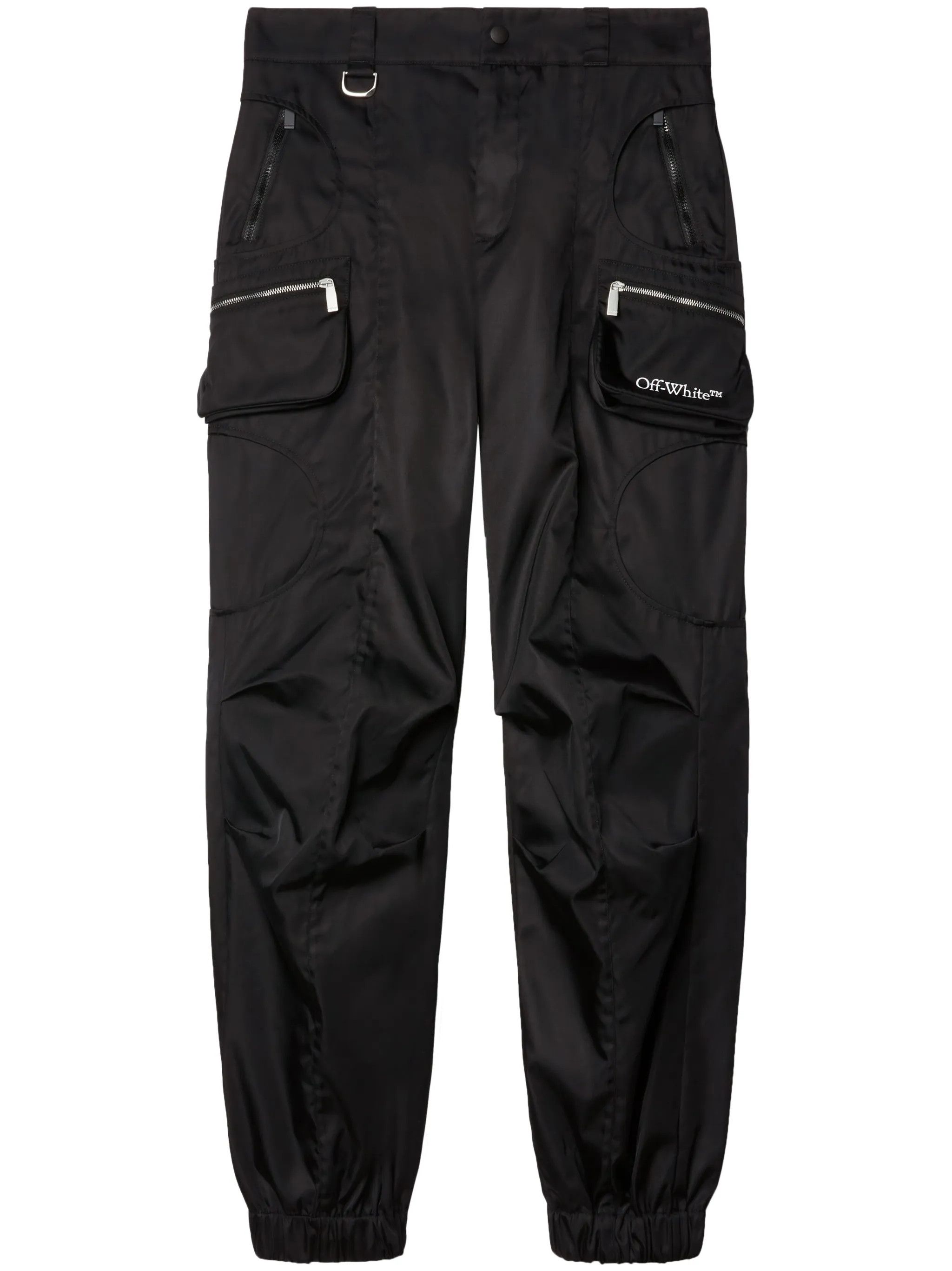 Off-White o1gr1nt0425 Book Nyl Round Cargo Pant in Black Size 25" / US 0 / IT 36 - 1 Thumbnail
