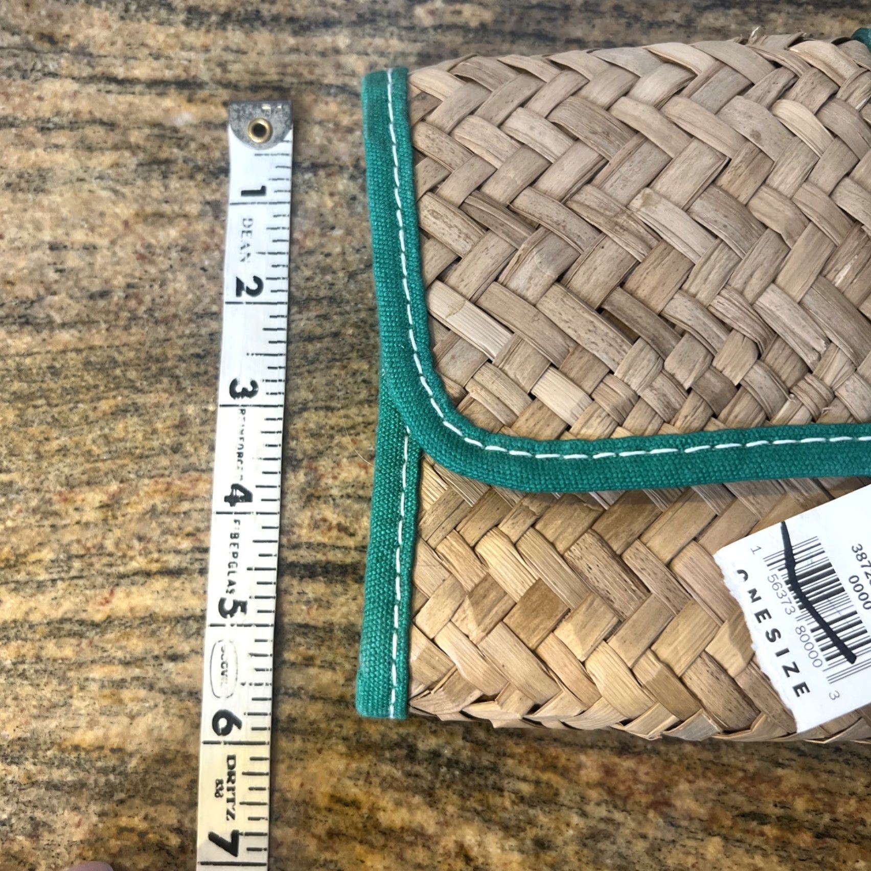 Gap Gap NWT Wicker Straw Purse Clutch Women Small Natural Taupe Beach Classic Lined Inner Pockets Size ONE SIZE - 5 Thumbnail