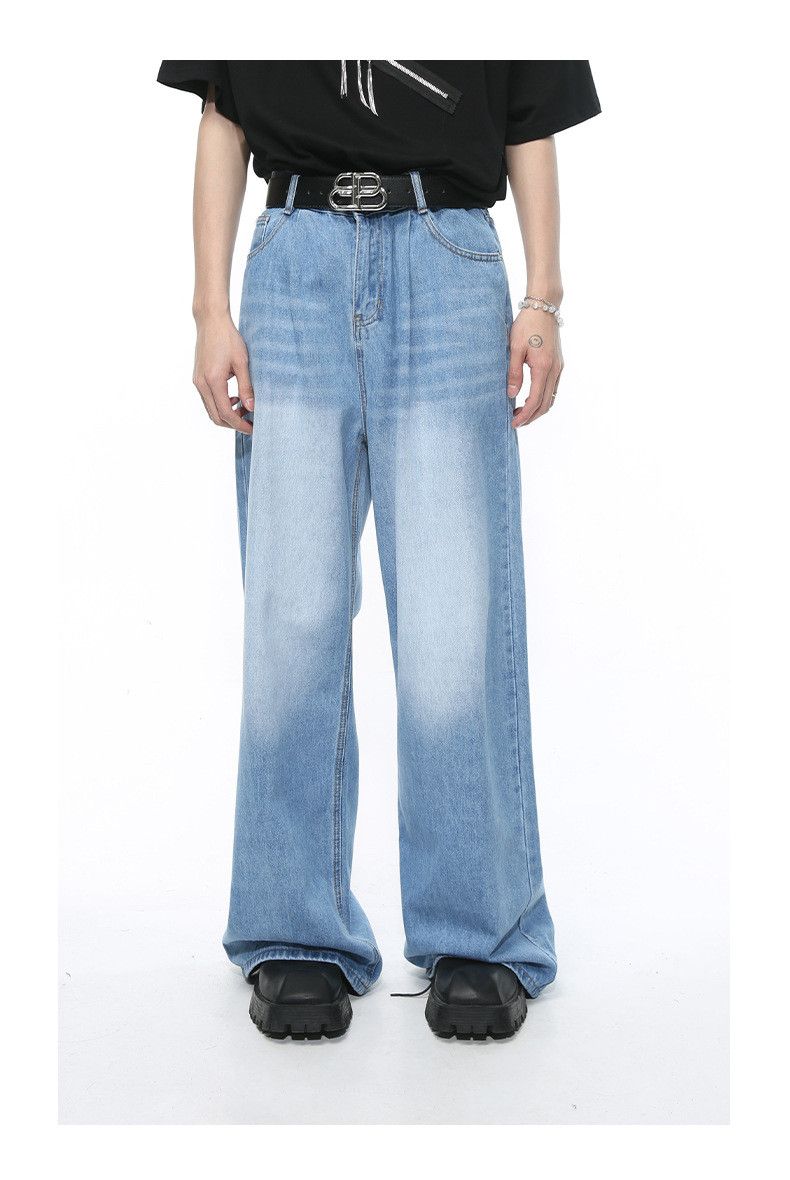 Japanese Brand × Jean Retro casual washed straight-leg jeans Size US 32 / EU 48 - 3 Thumbnail